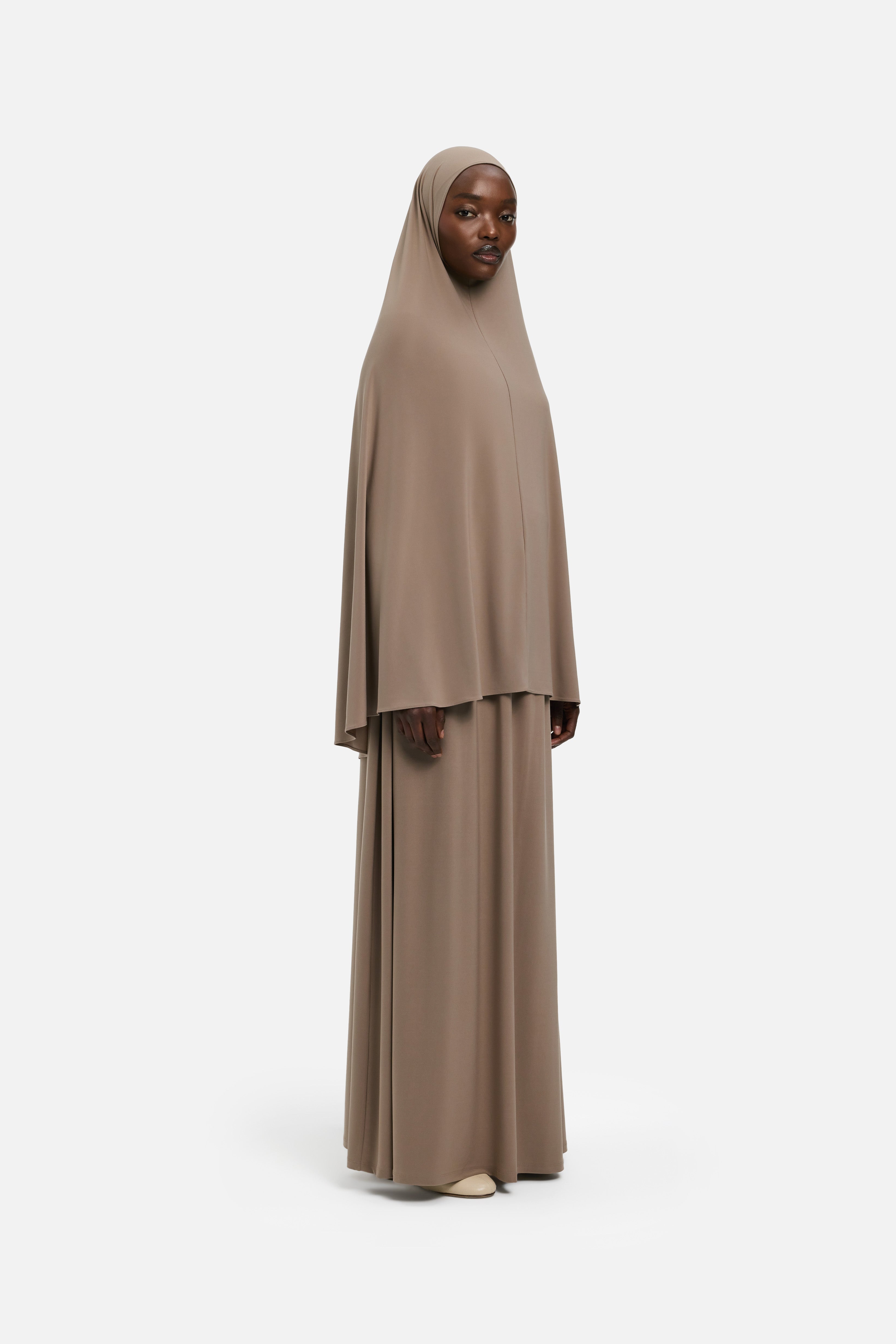Premium Jersey Prayer Skirt | Milky Cacao