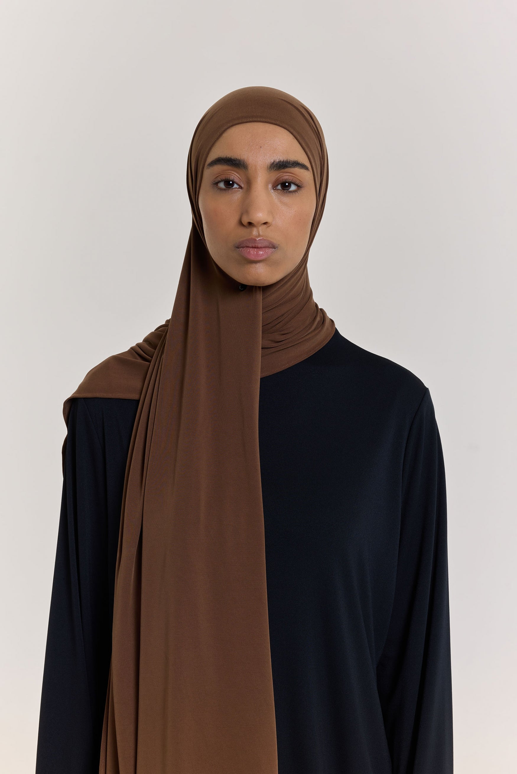 Breathable Jersey Scarf | Deep Brown