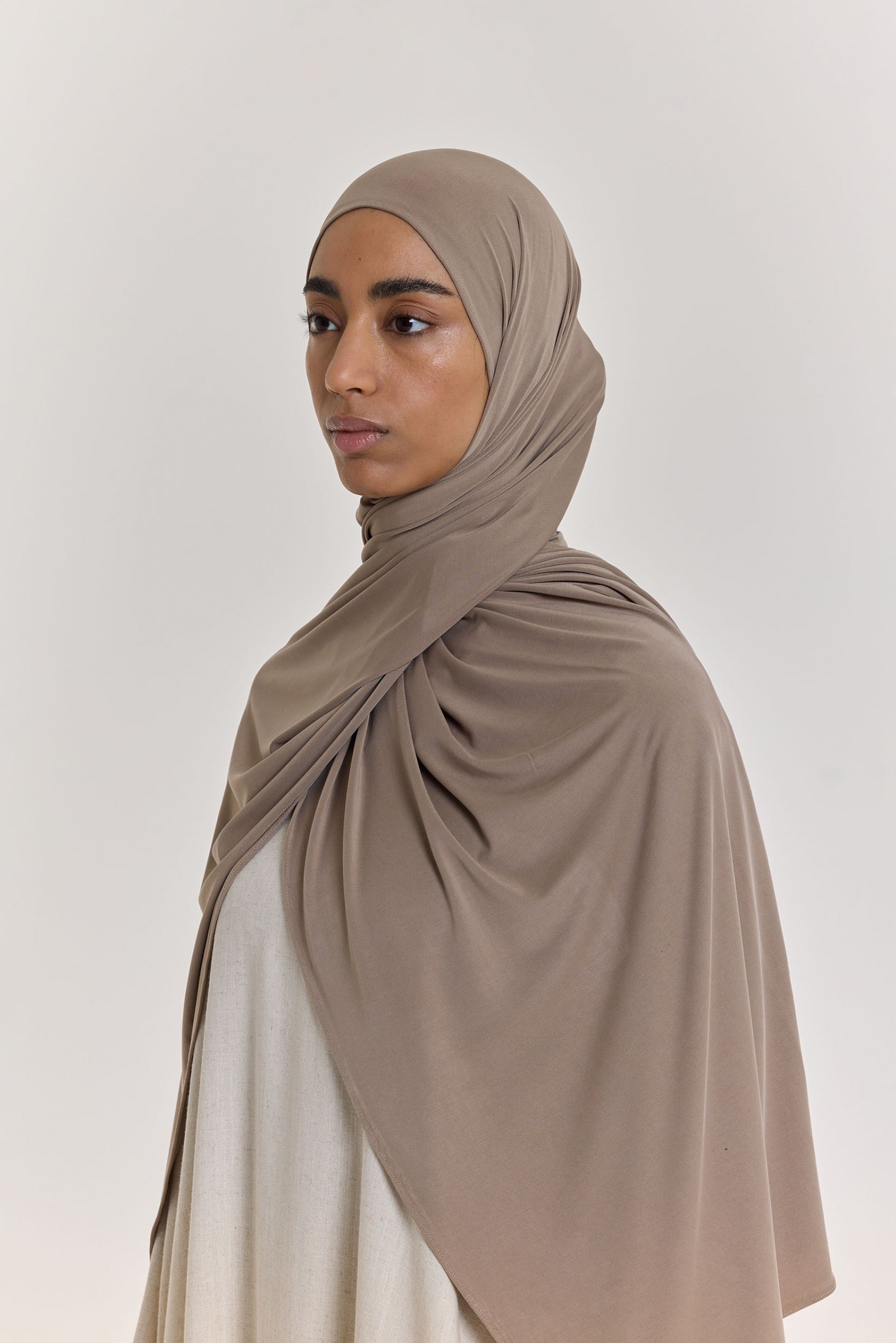 Premium Jersey Scarf | Light Khaki