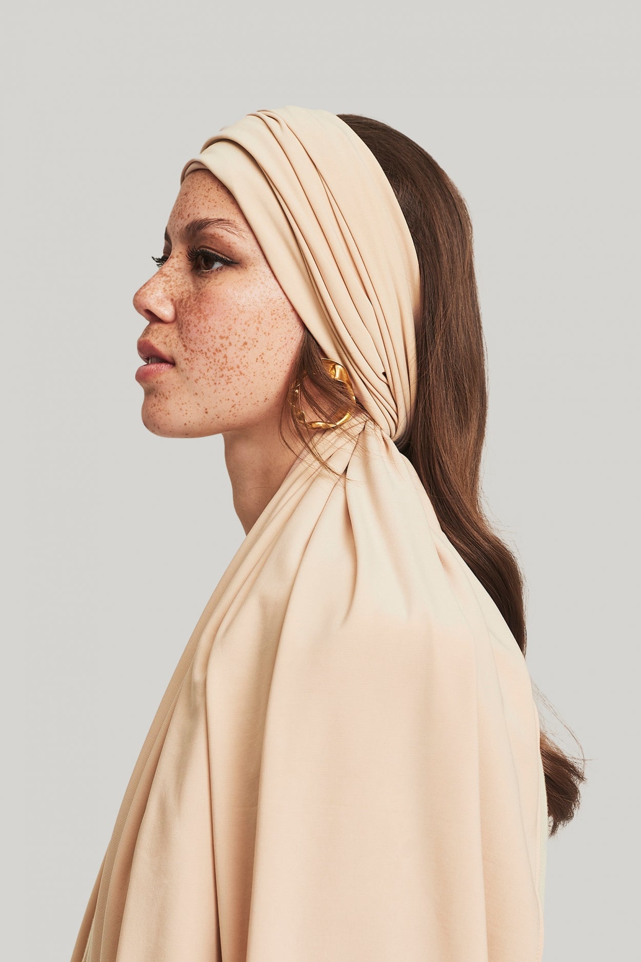 Premium Jersey Scarf | Nude
