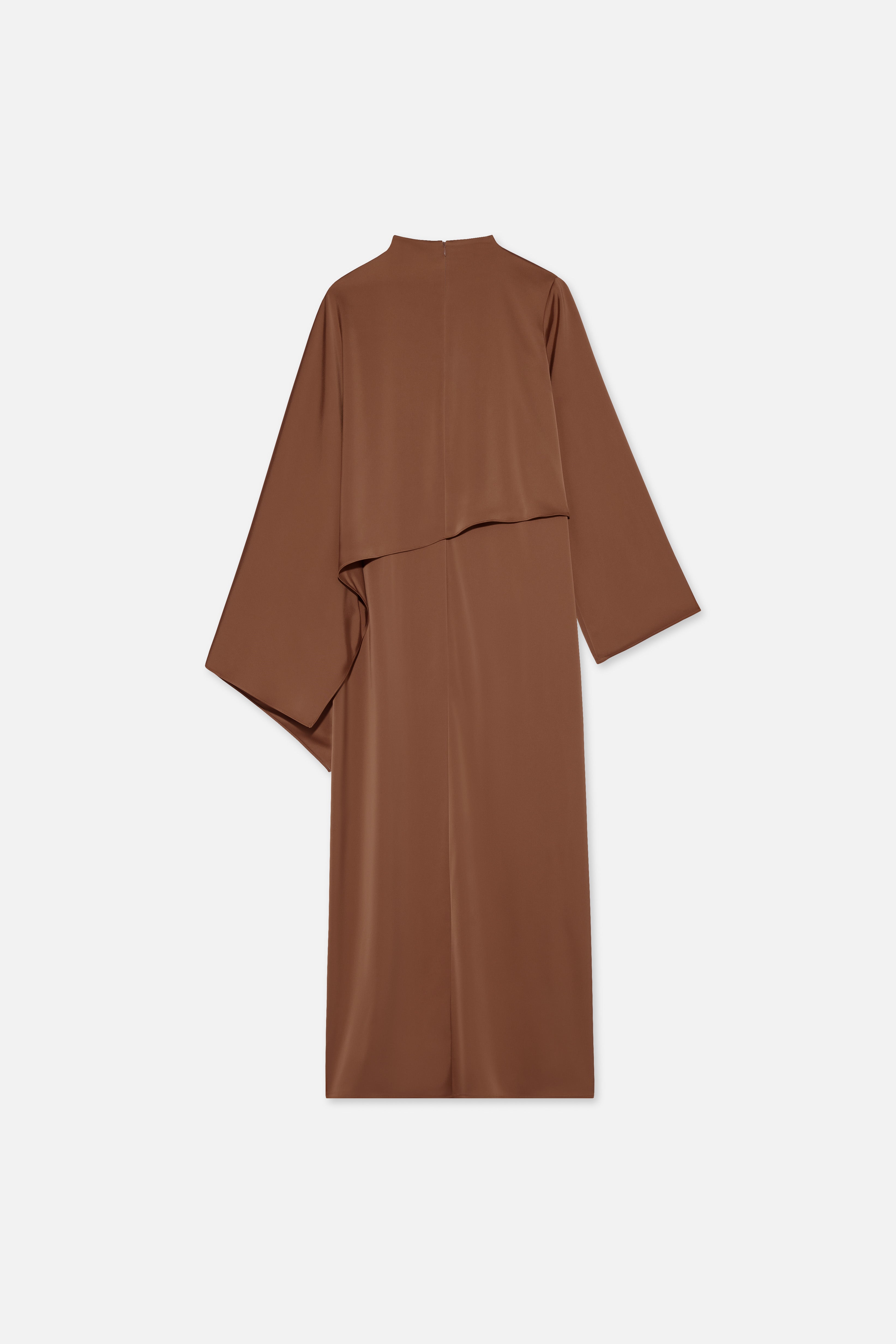 Flat lay back bordeaux dress
