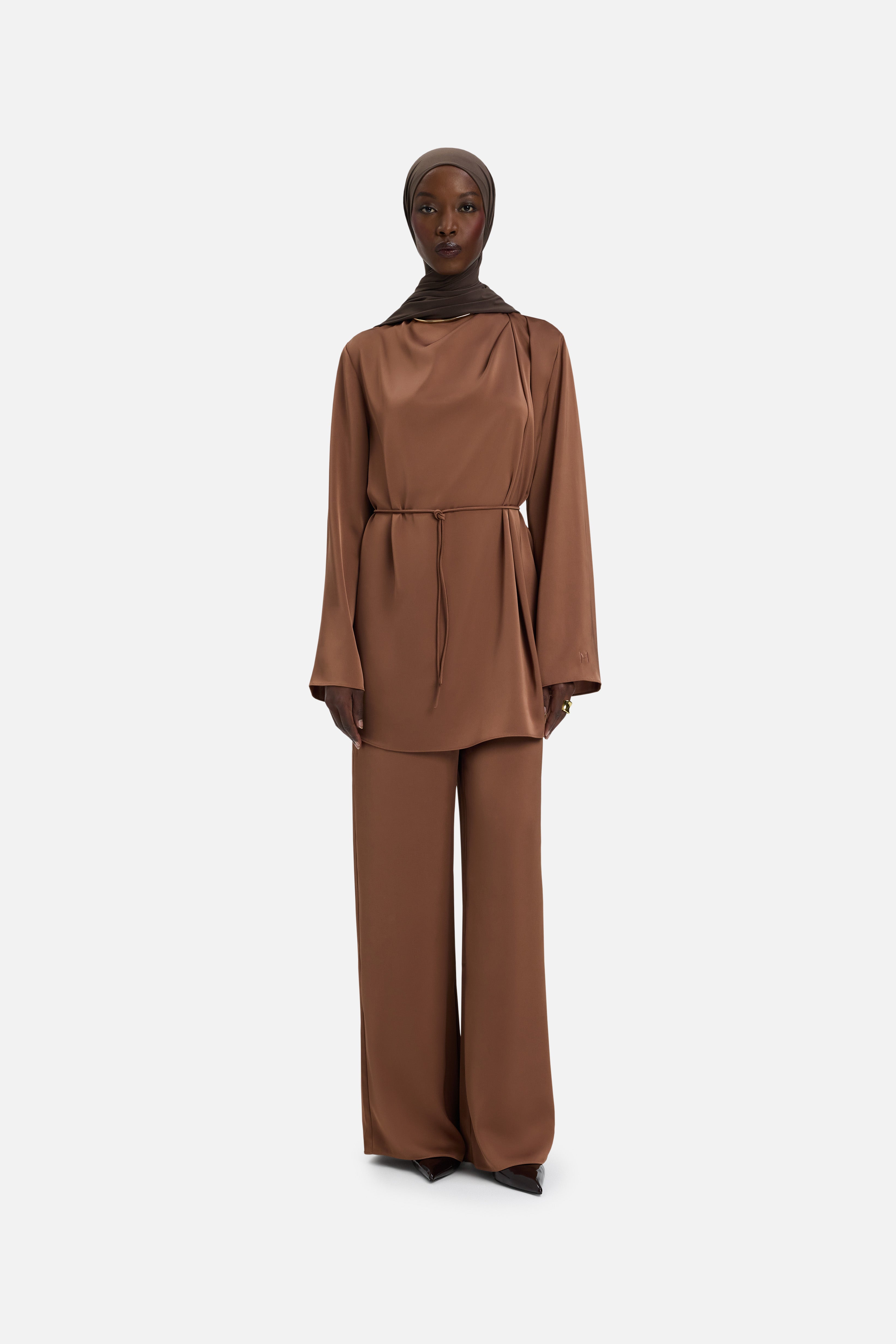 Flowy Palazzo Pants | Soft Bordeaux