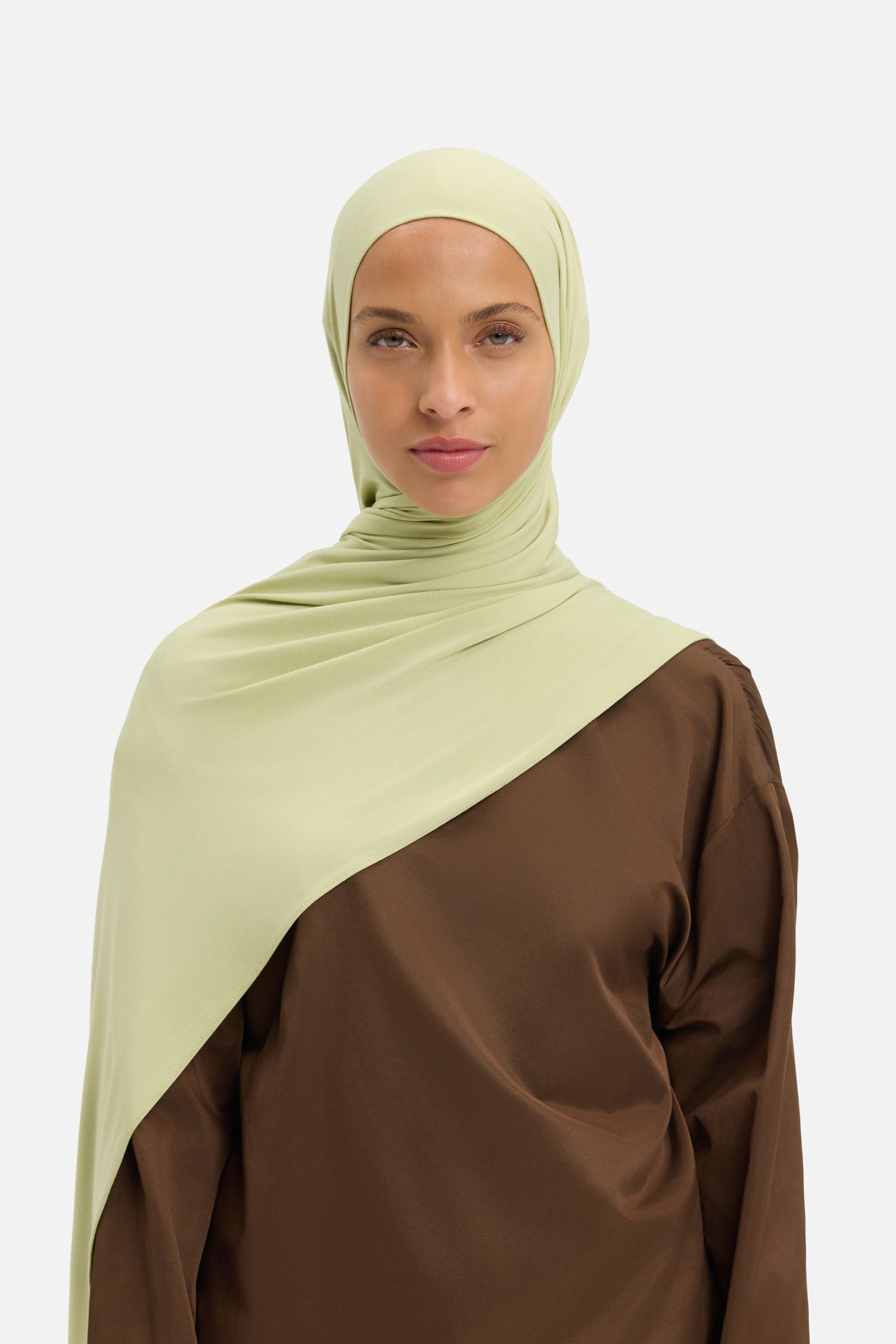 Bamboo Jersey Scarf | Iced Olive