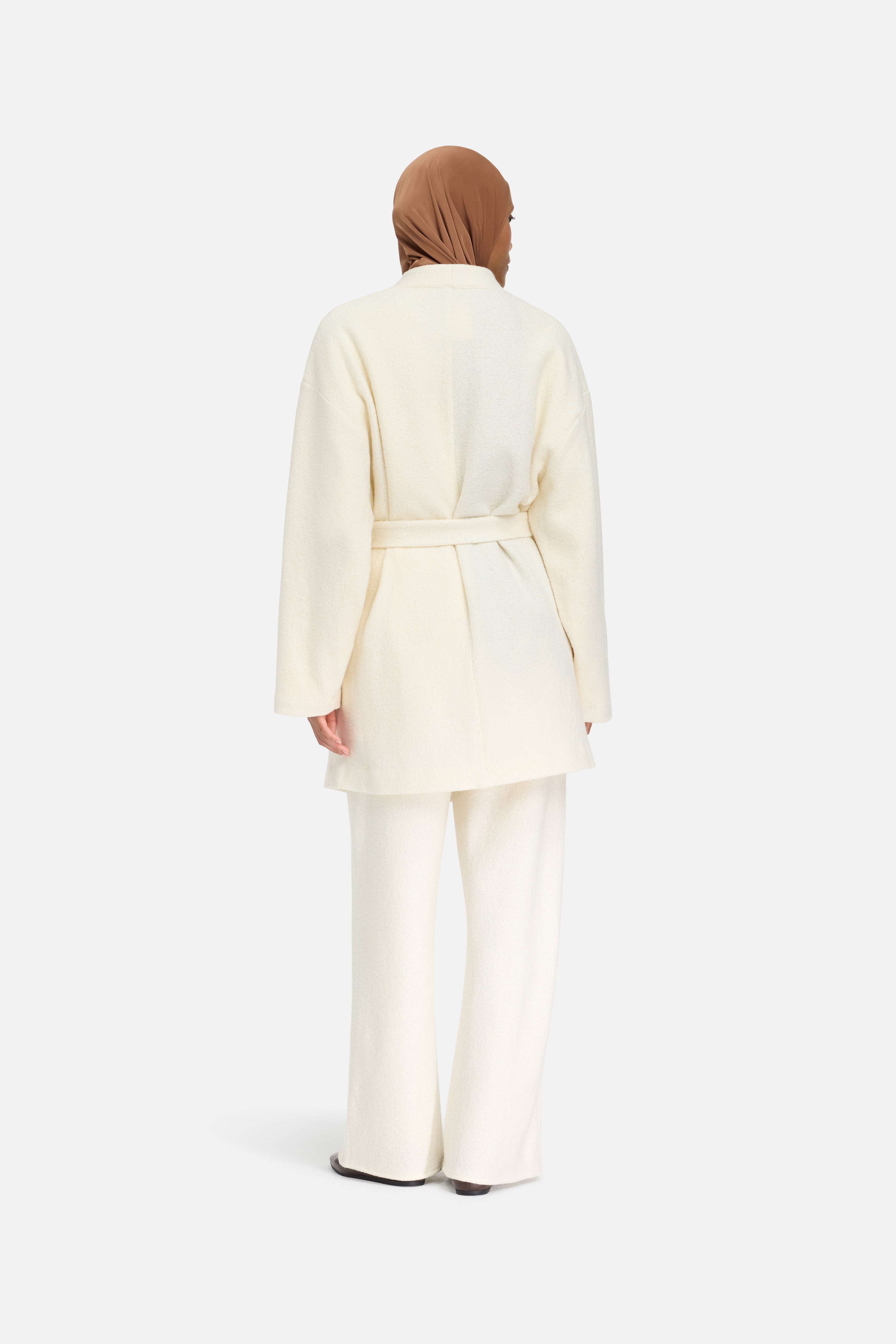 Boucle Jersey Jacket | Cloud White