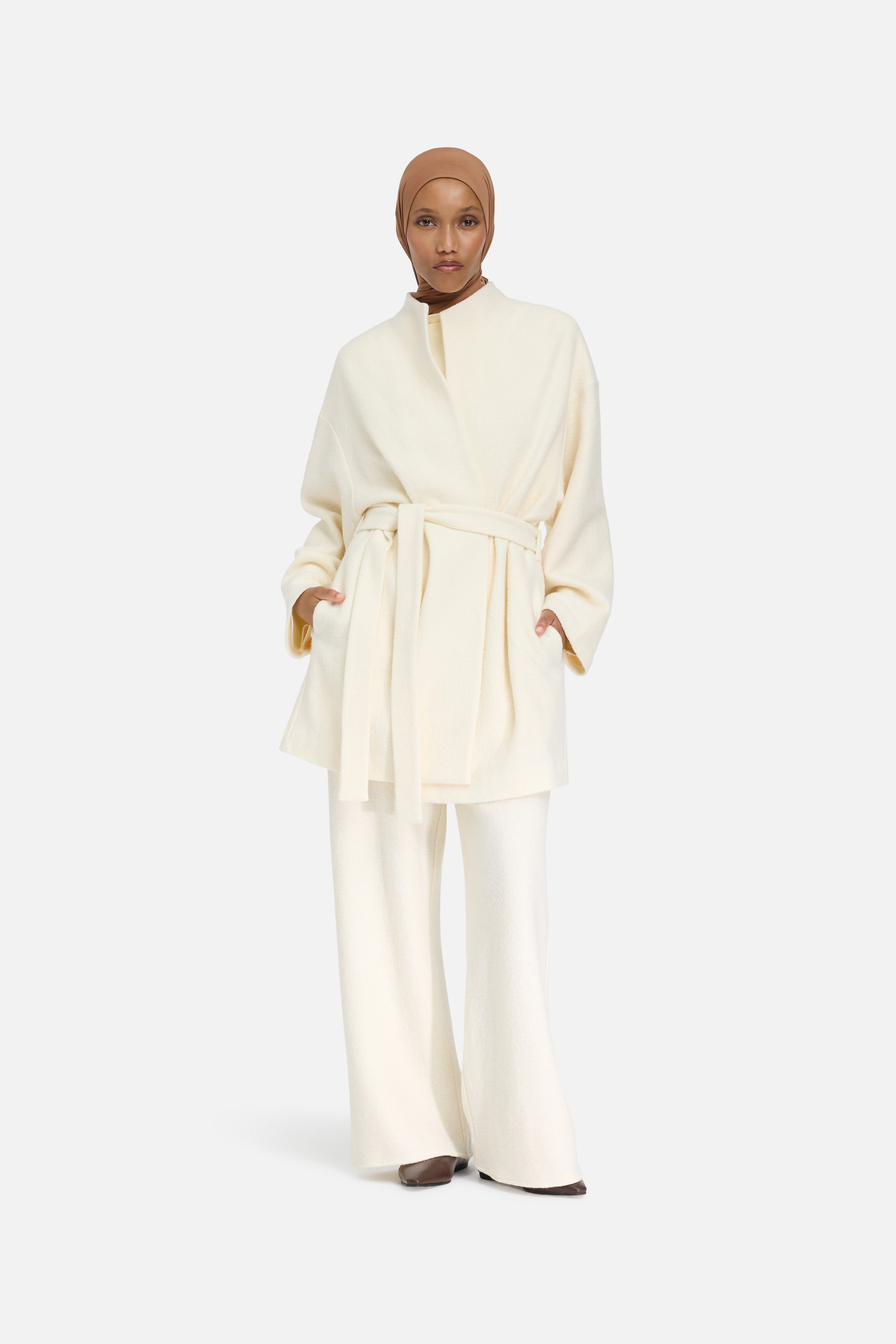 Boucle Jersey Jacket | Cloud White