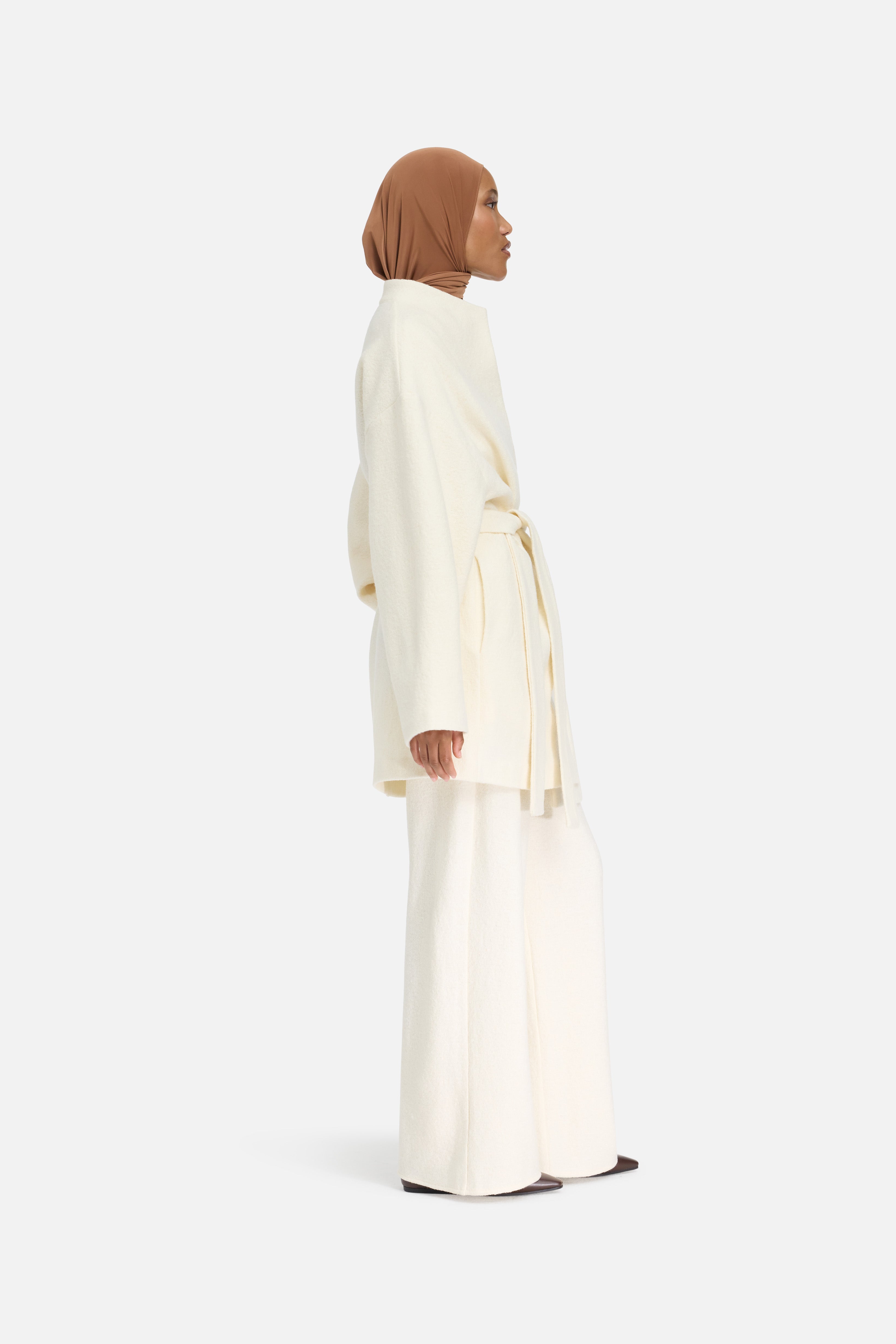 Boucle Jersey Jacket | Cloud White