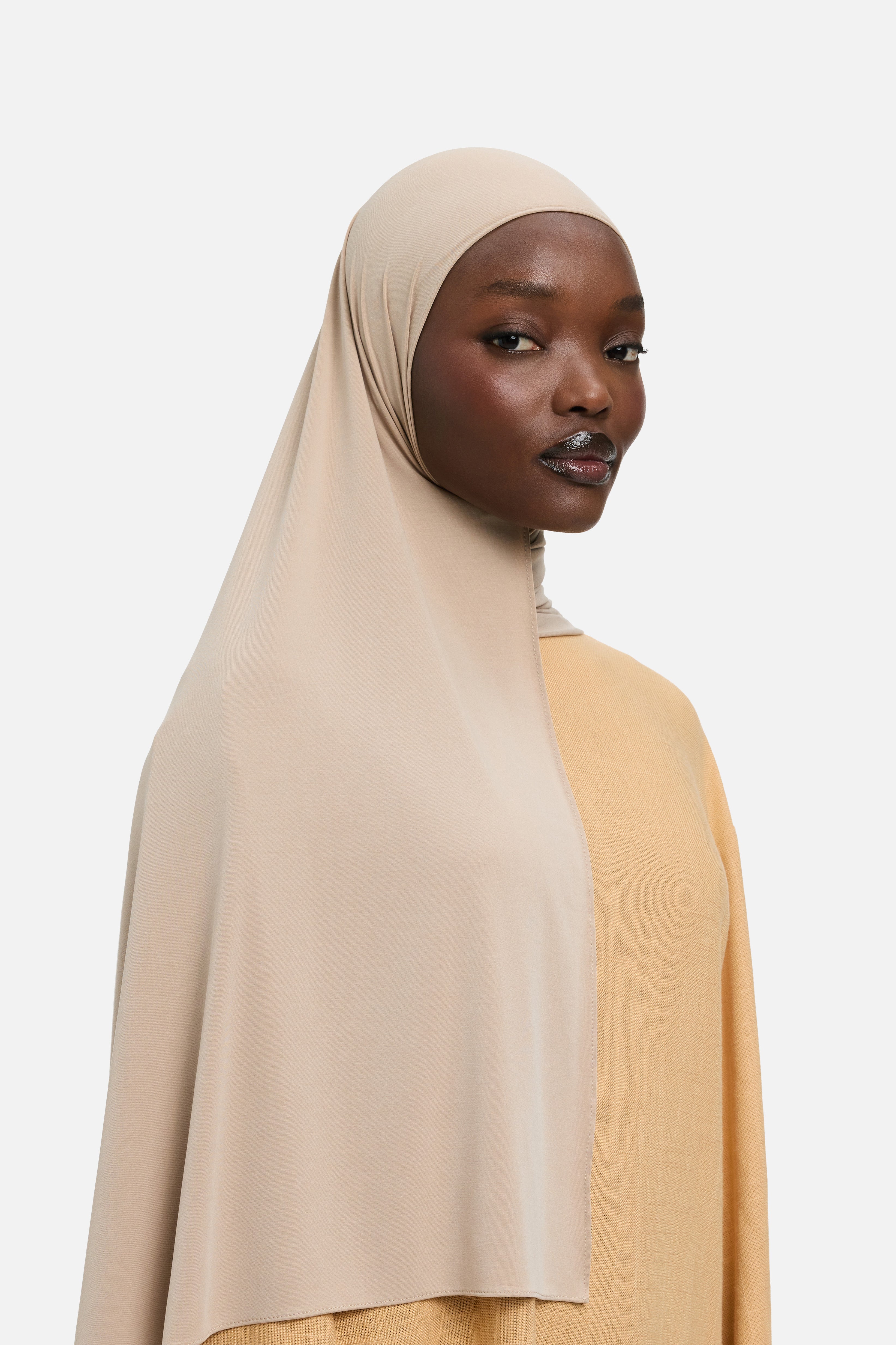 Breathable Jersey Scarf | Grey Tan