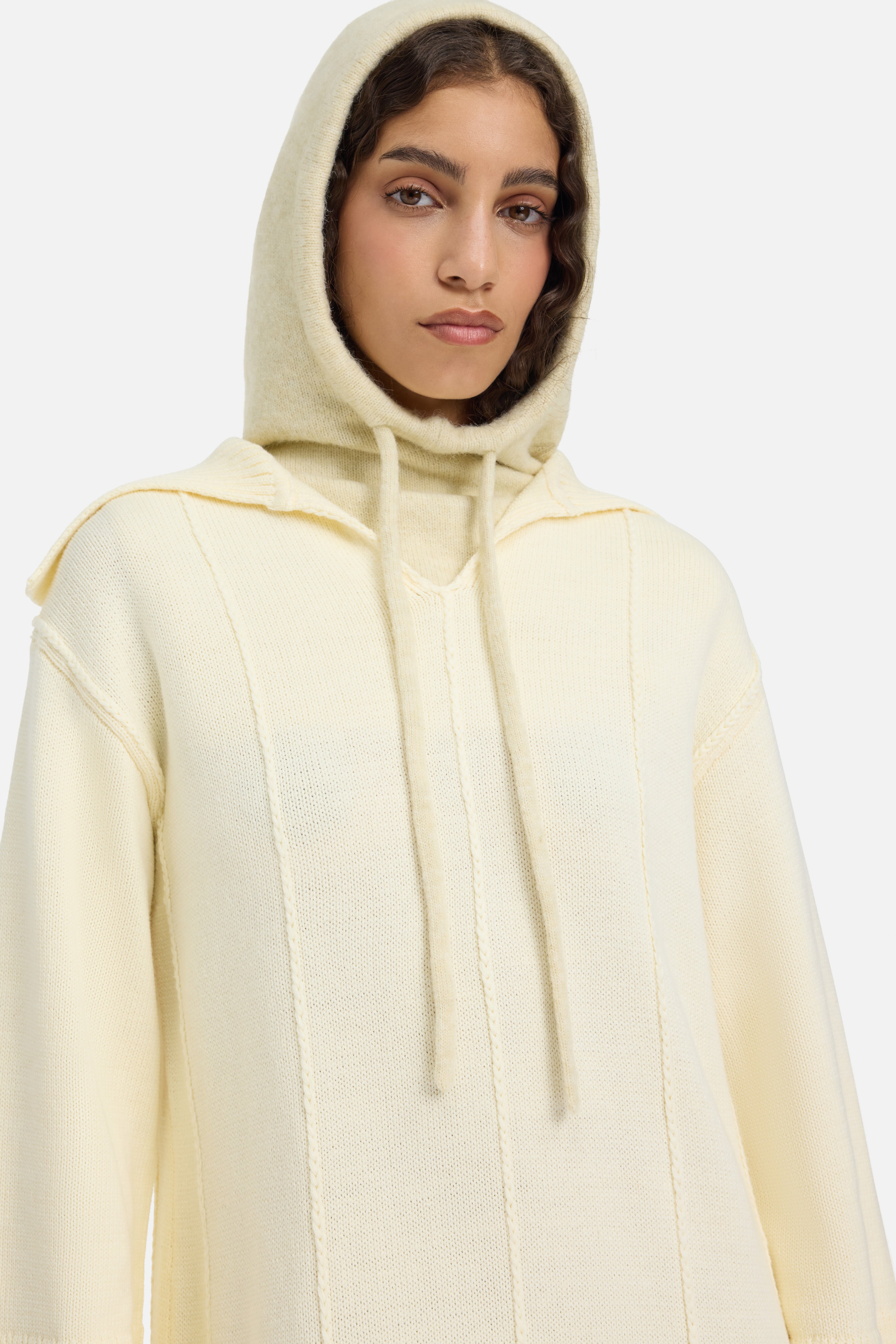 Brushed Knit Balaclava | Cloud White