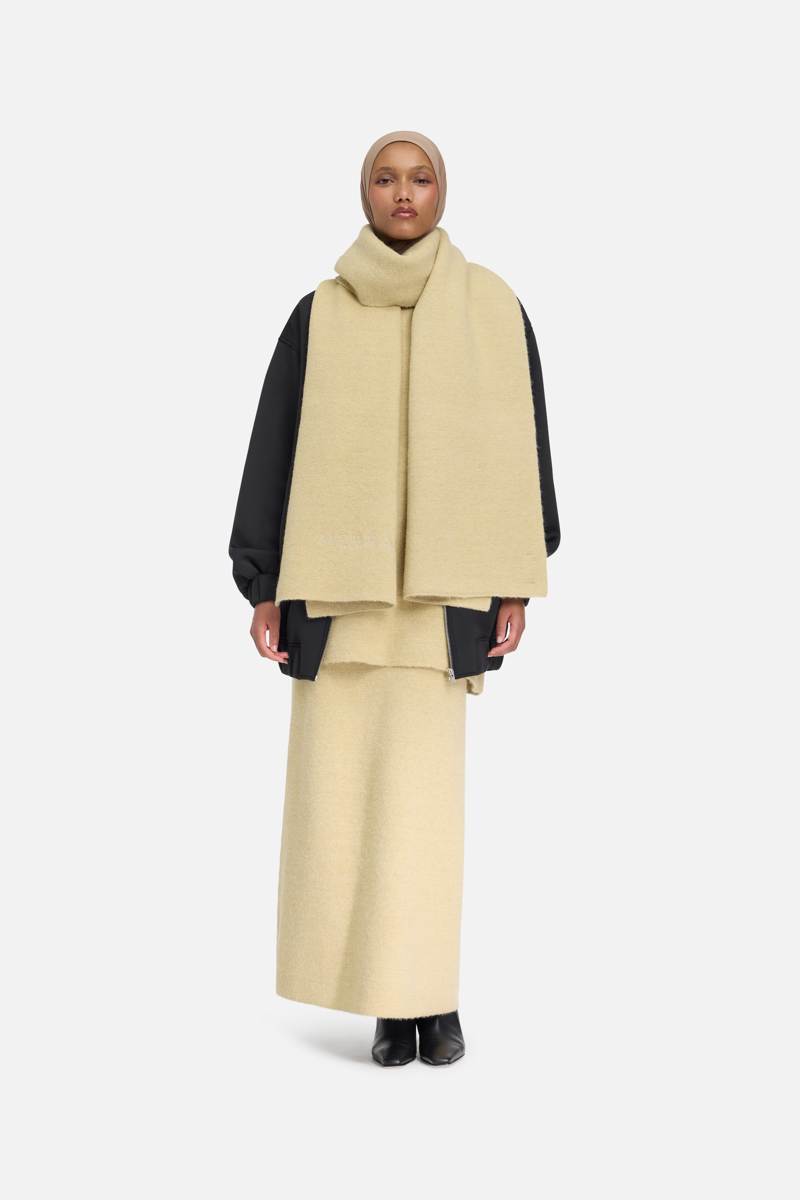 Brushed Knit Scarf | Desert Clay | MERRACHI