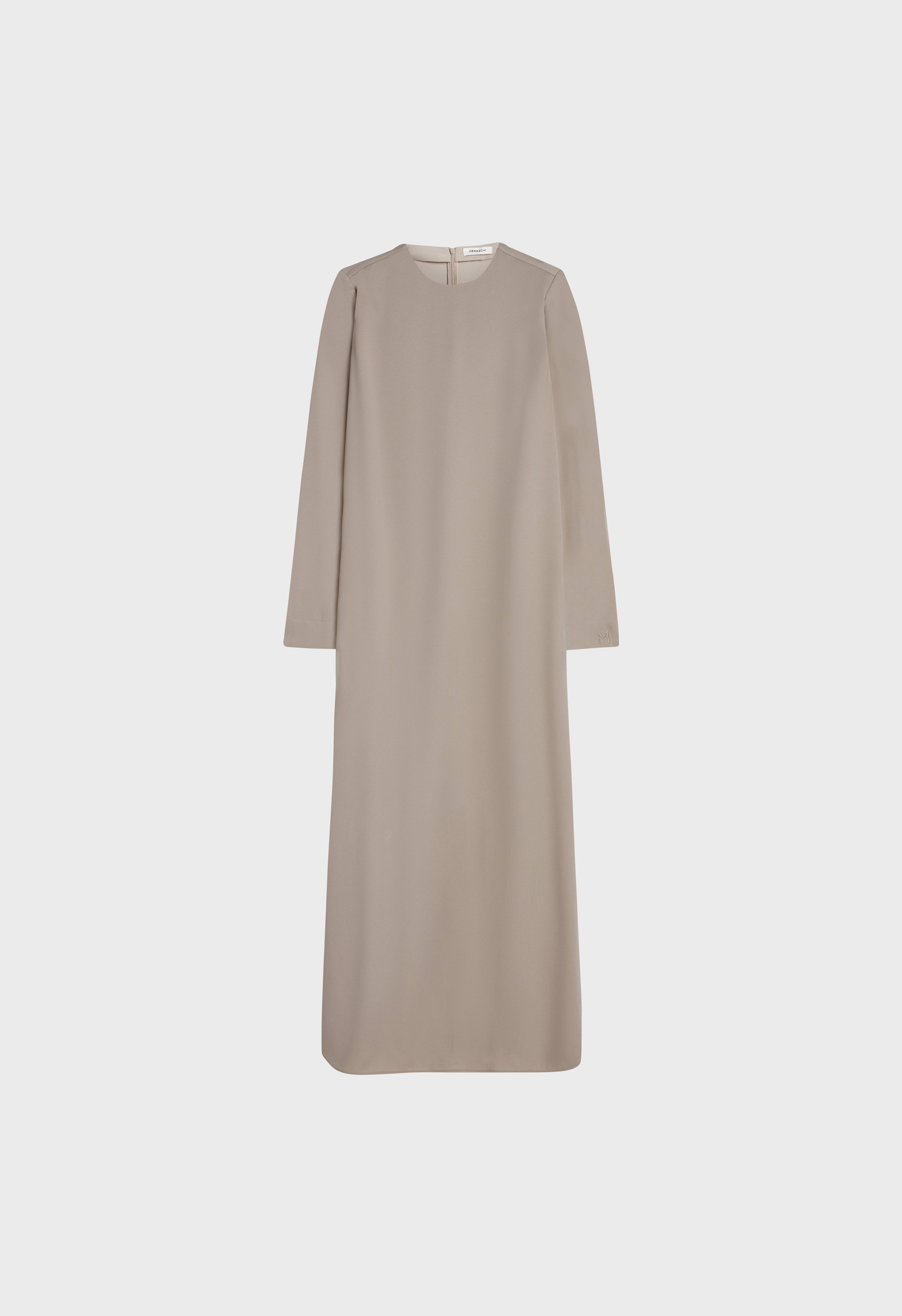 Dull Satin Dress | Cashmere