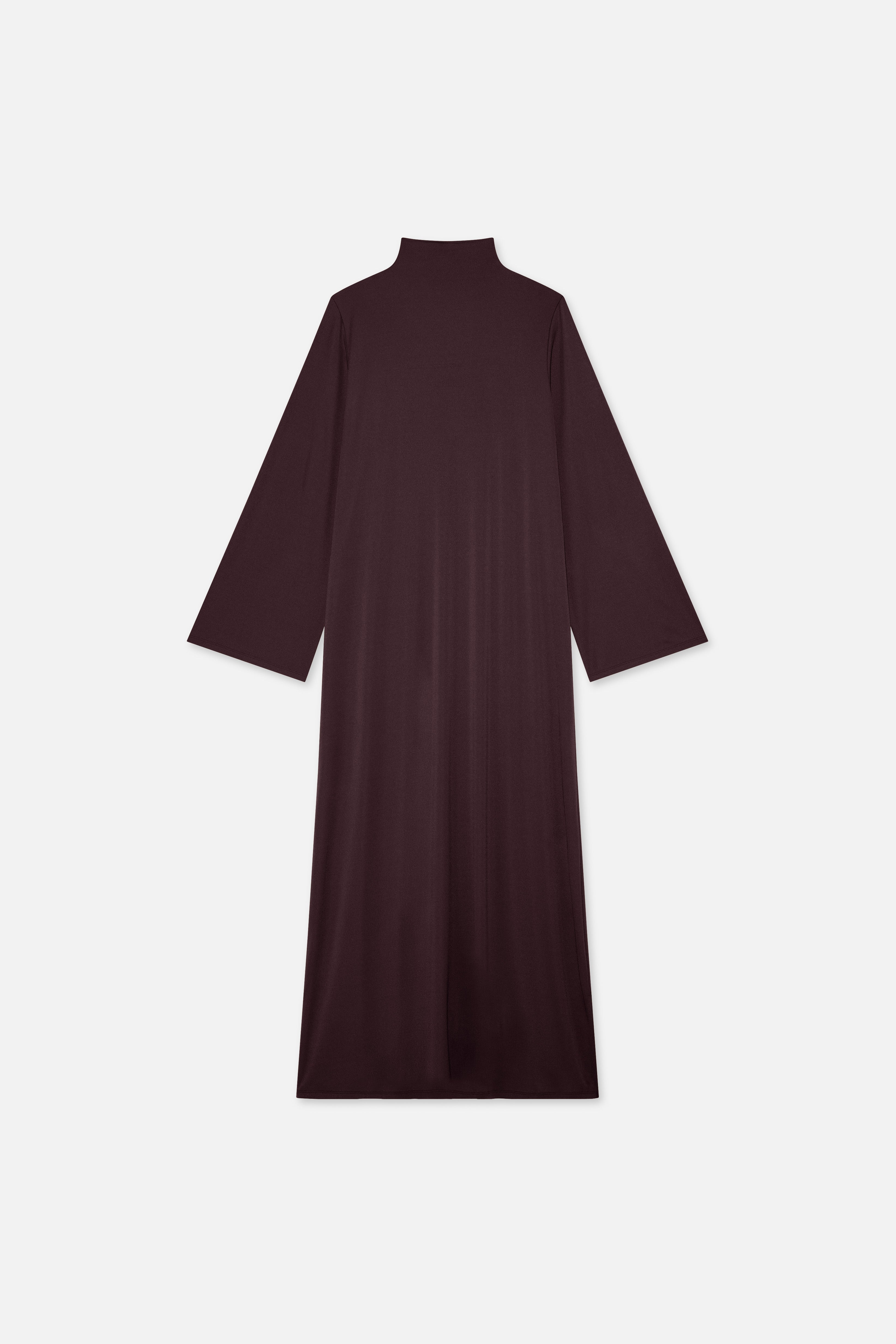 Flat lay front purple dress