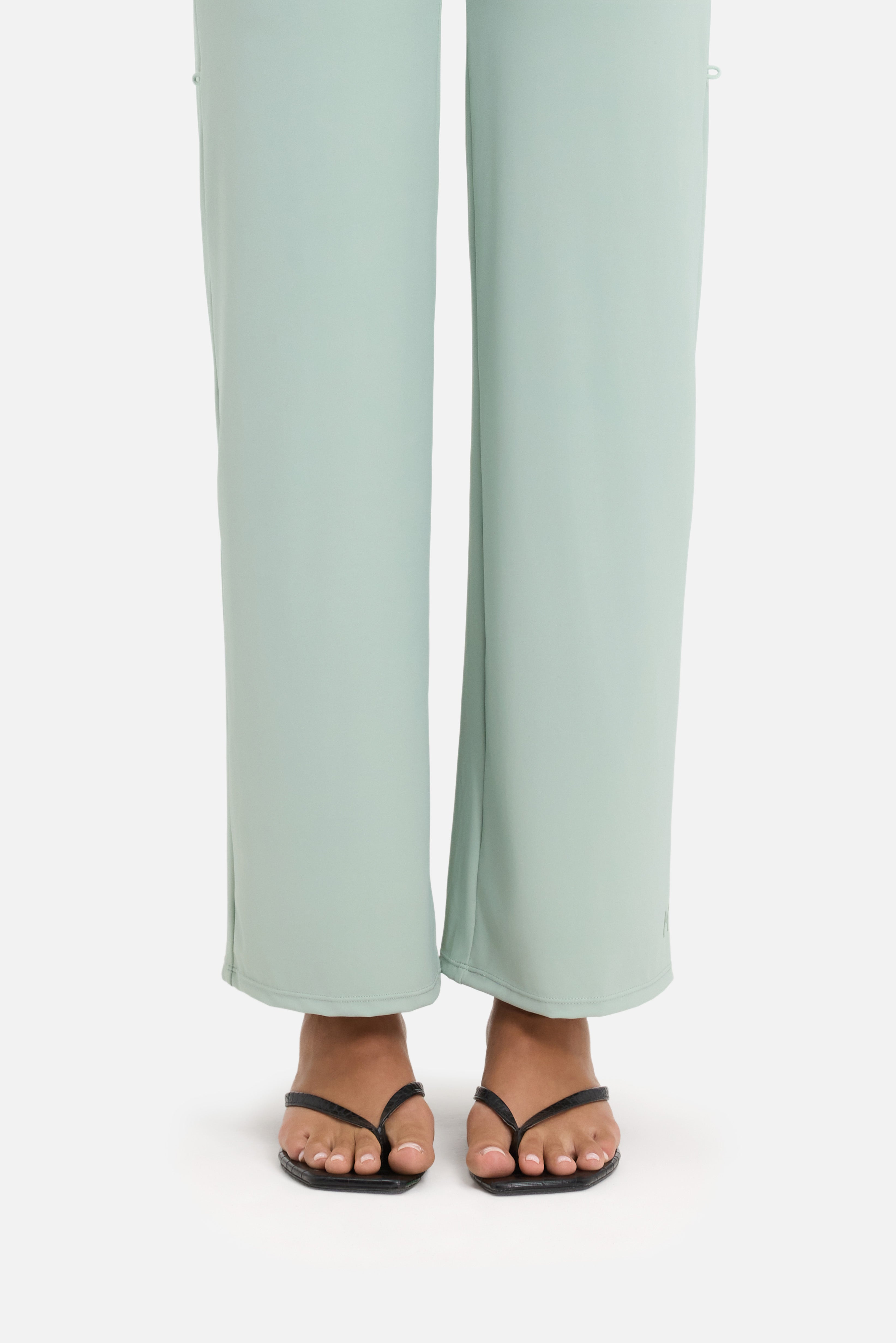 Essential Straight Swim Legging | Aqua Gray