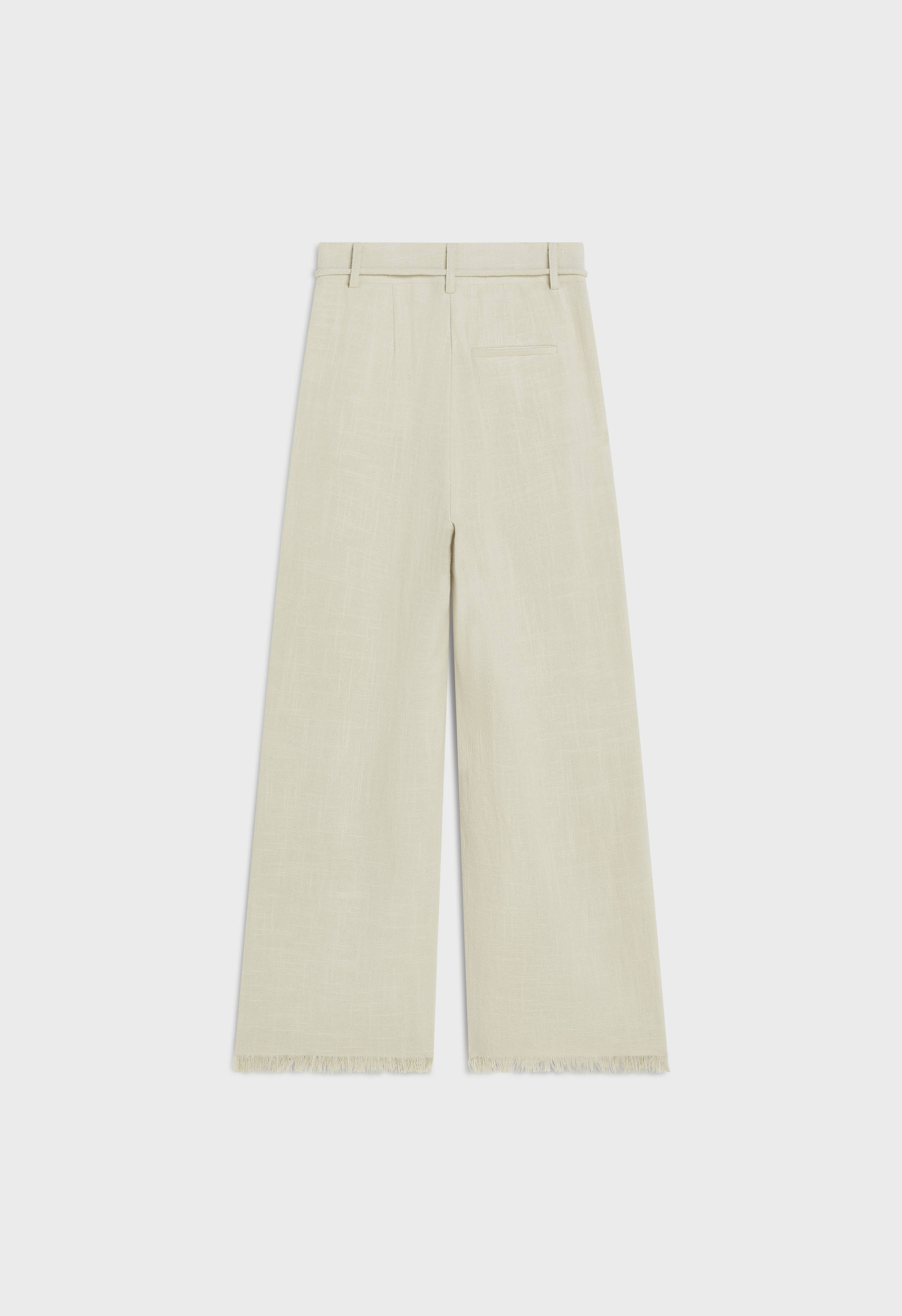 Frayed Hem Pants | Light Storm