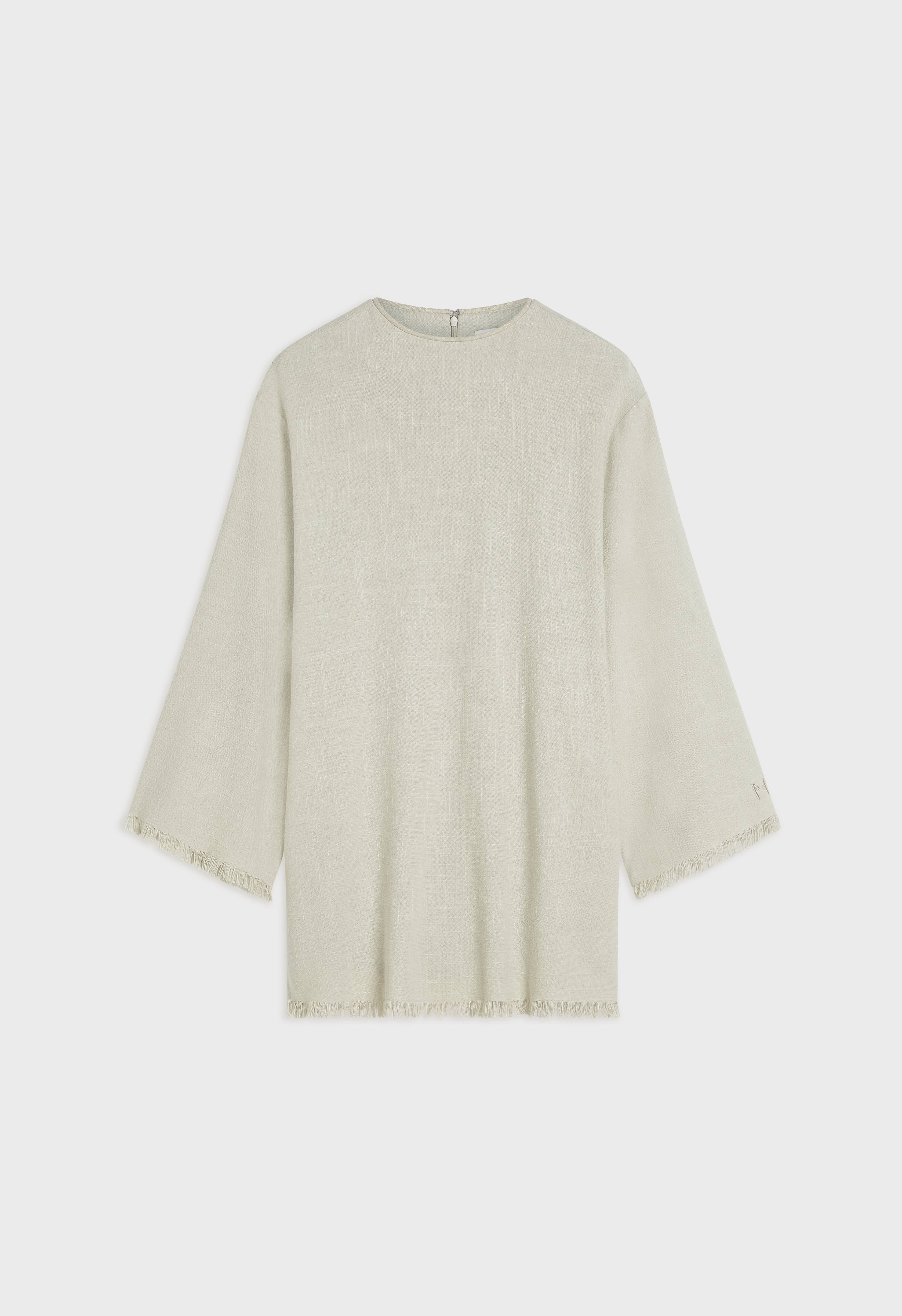 Frayed Hem Top | Light Storm