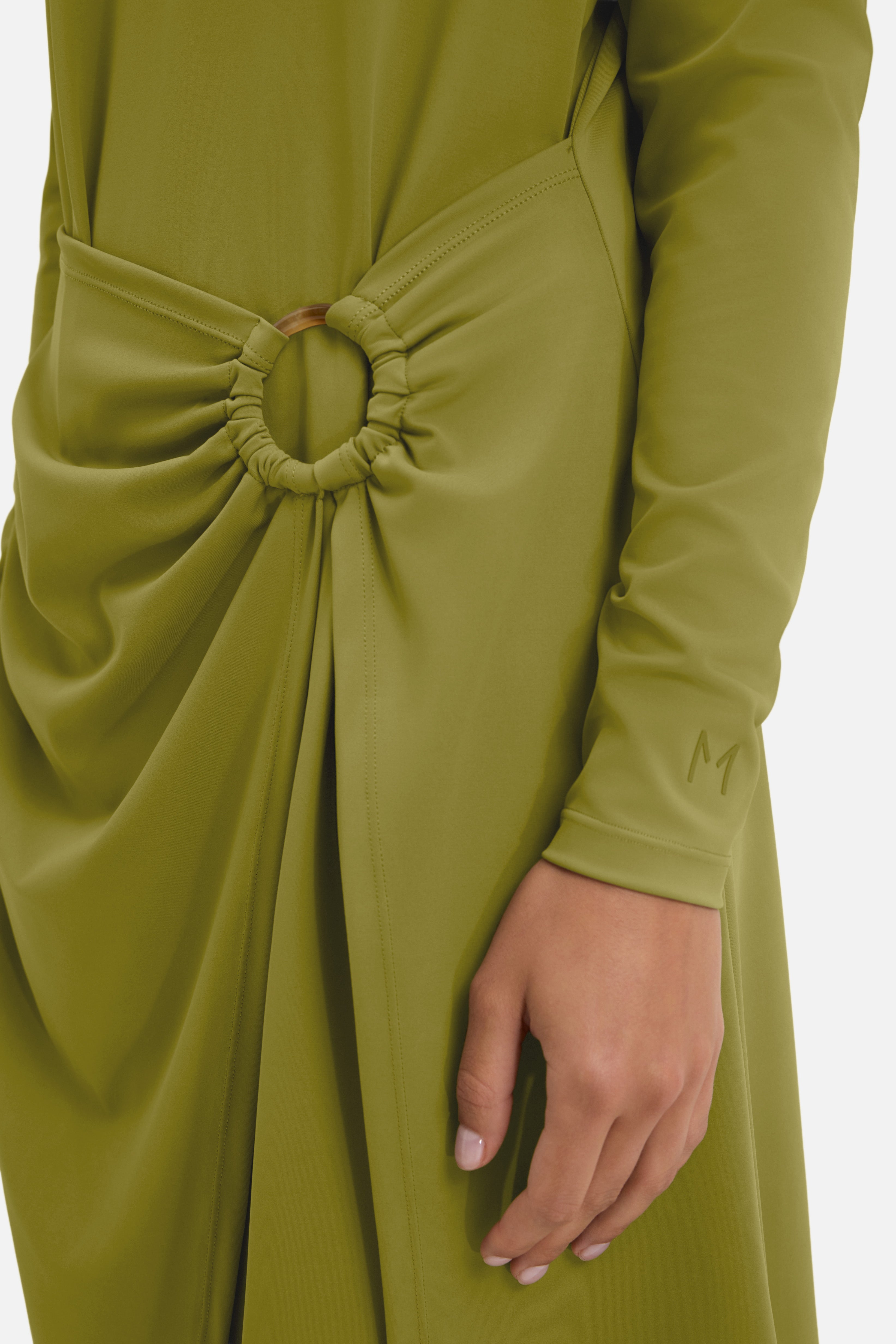 Gathered Swim Dress | Ground Basil