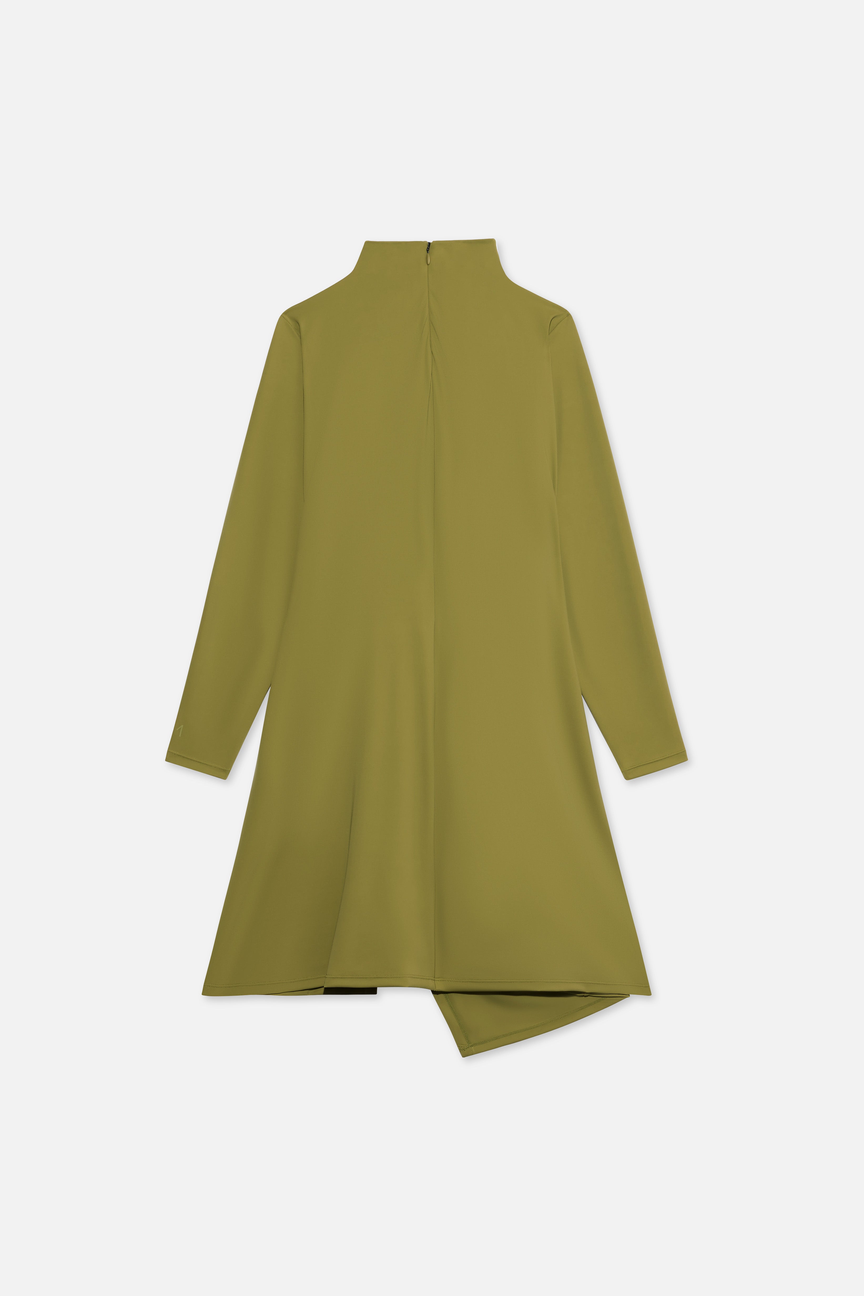 Gathered Swim Dress | Ground Basil