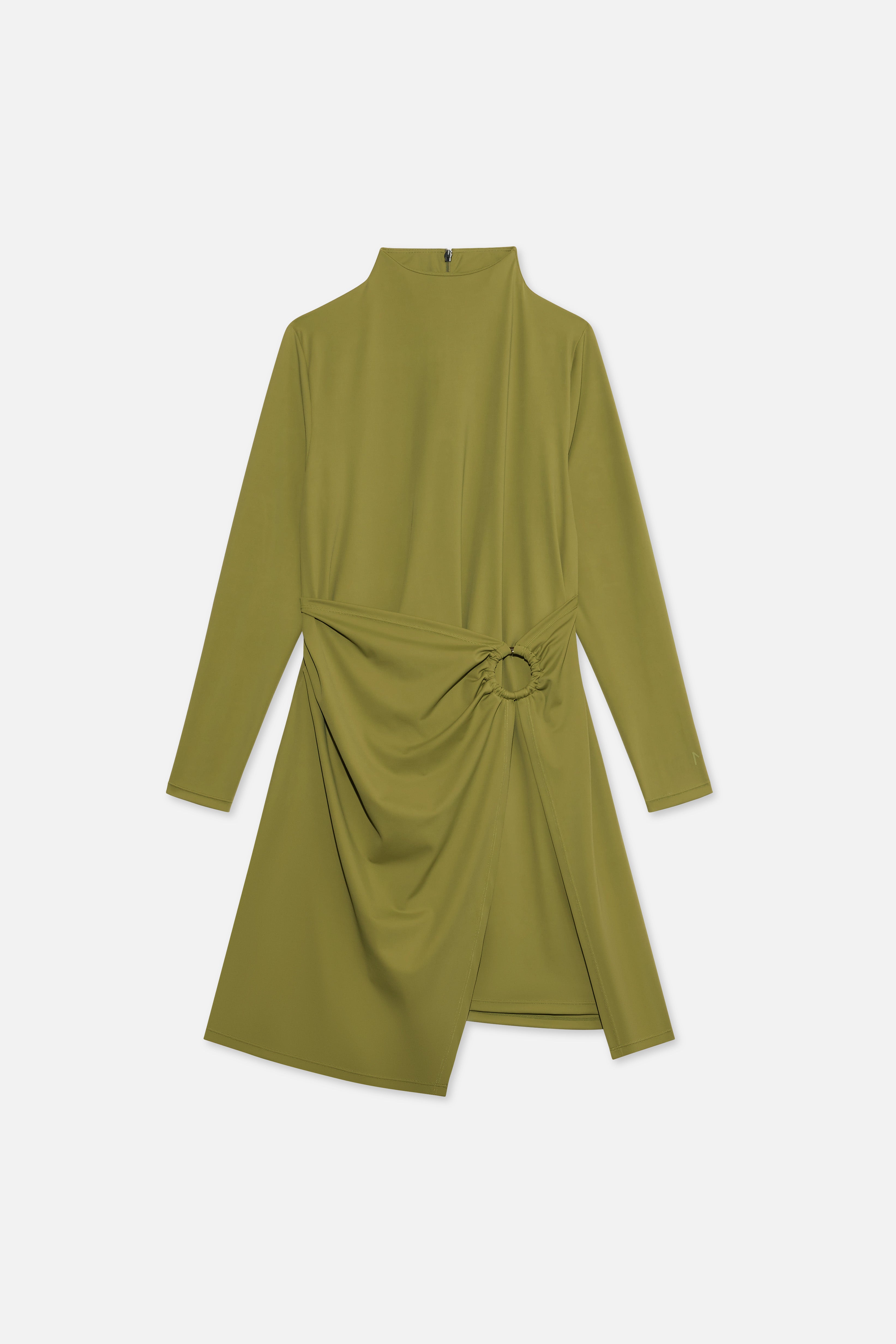 Gathered Swim Dress | Ground Basil