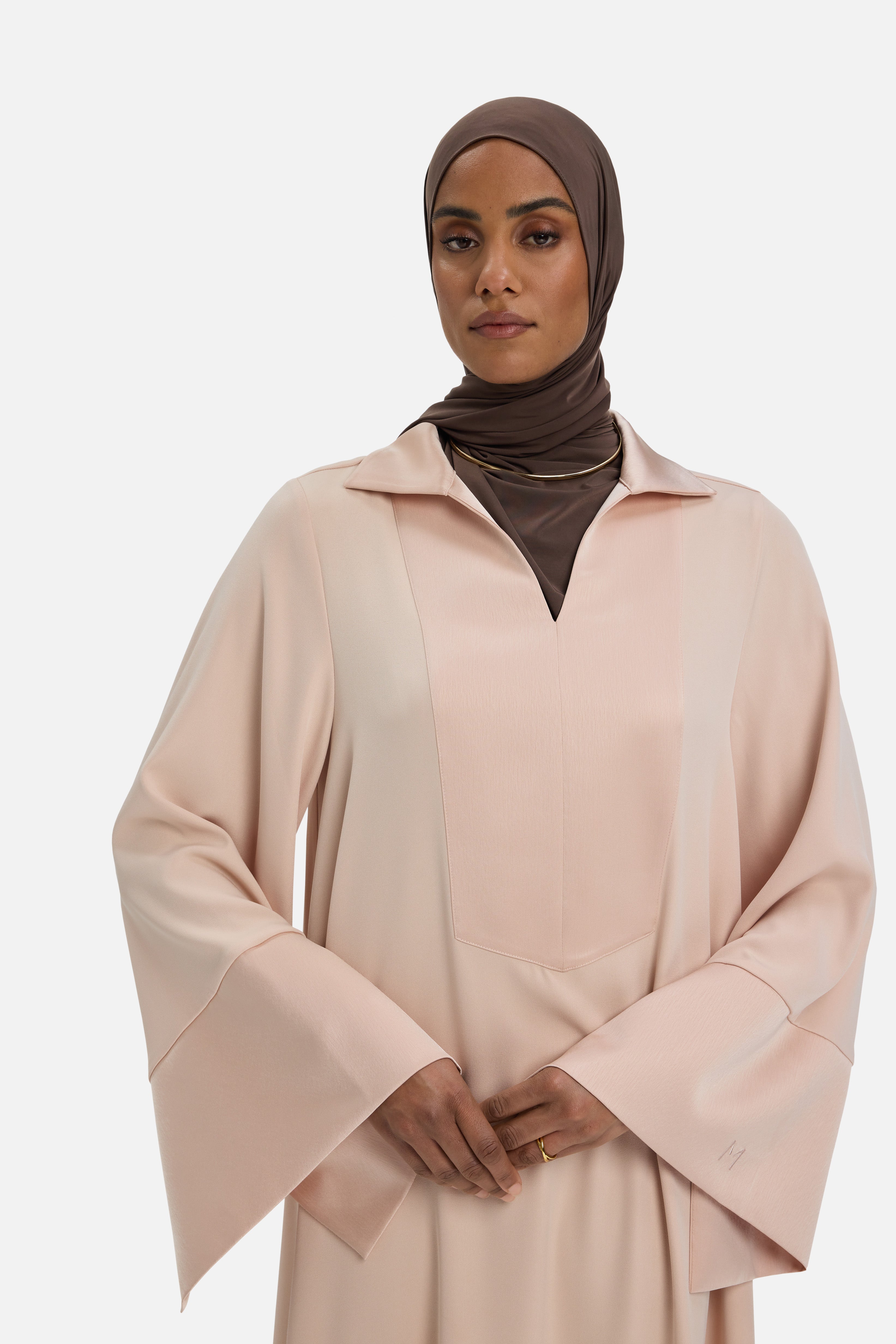 Kaftan Dress Short | Dark Rose