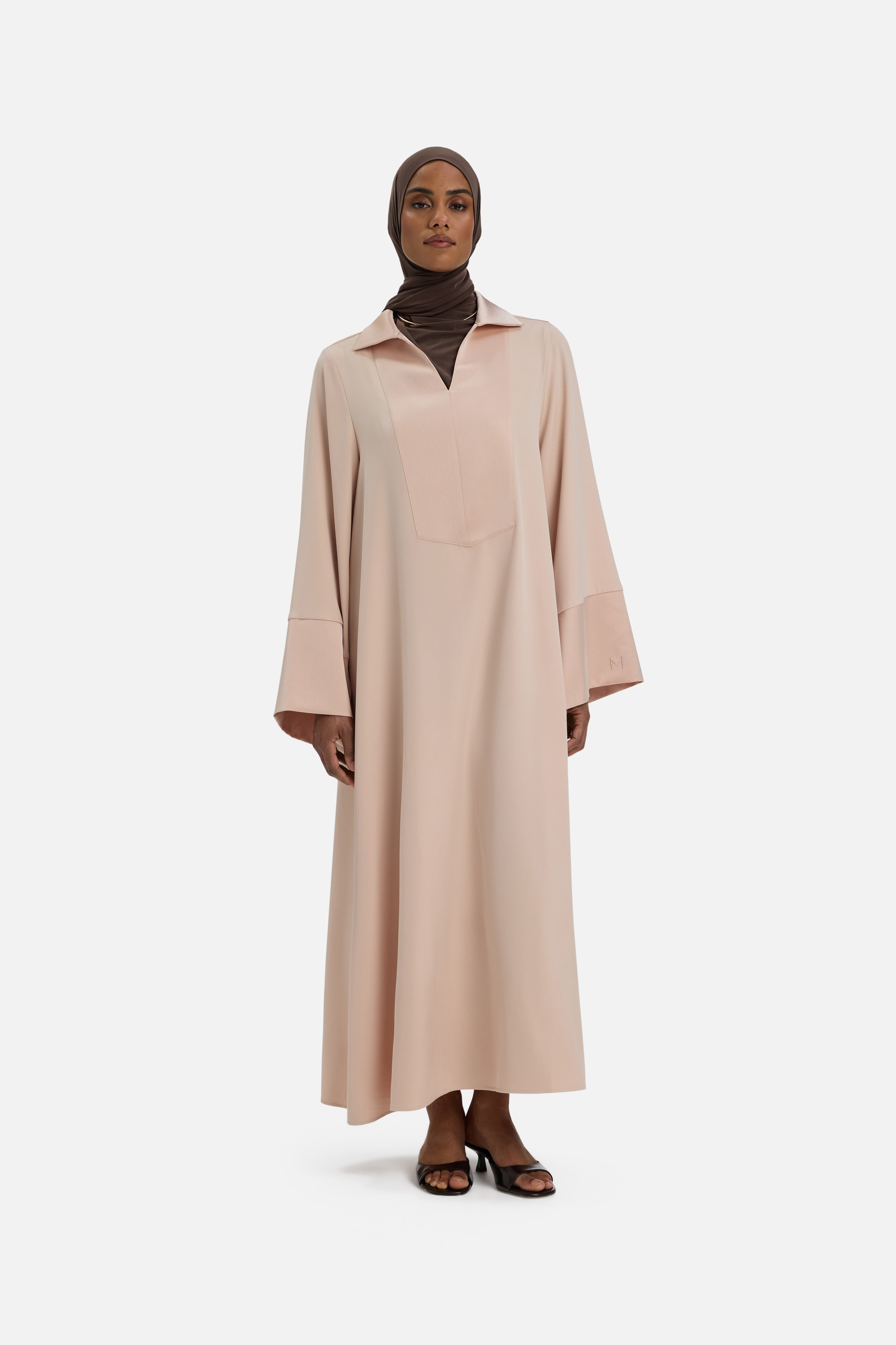 Kaftan Dress Short | Dark Rose