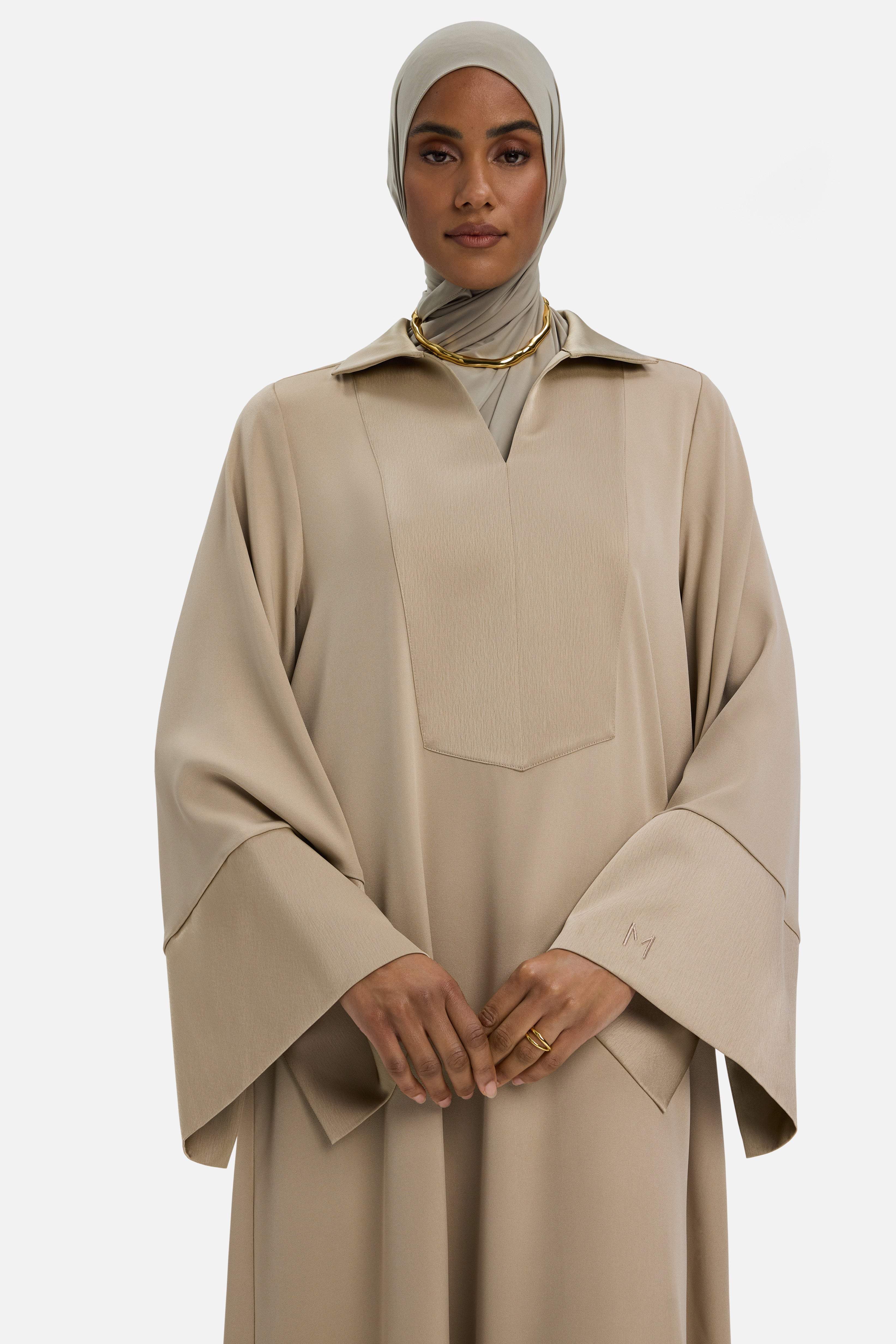 Kaftan Dress Short | Mocha