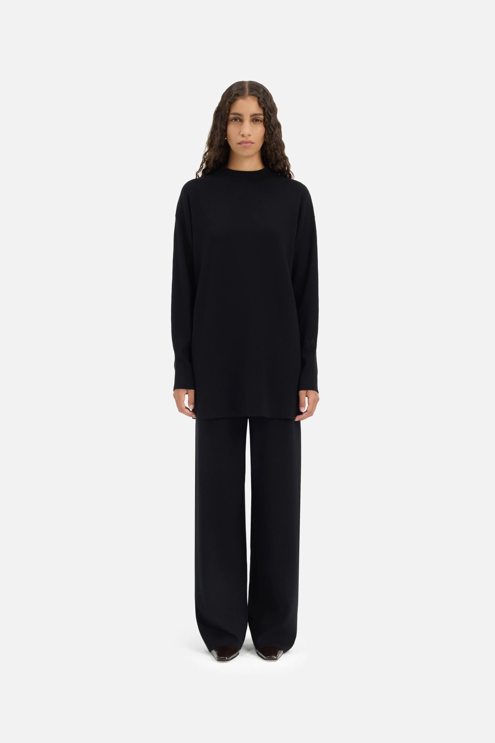 Knitted Trousers | Black | MERRACHI
