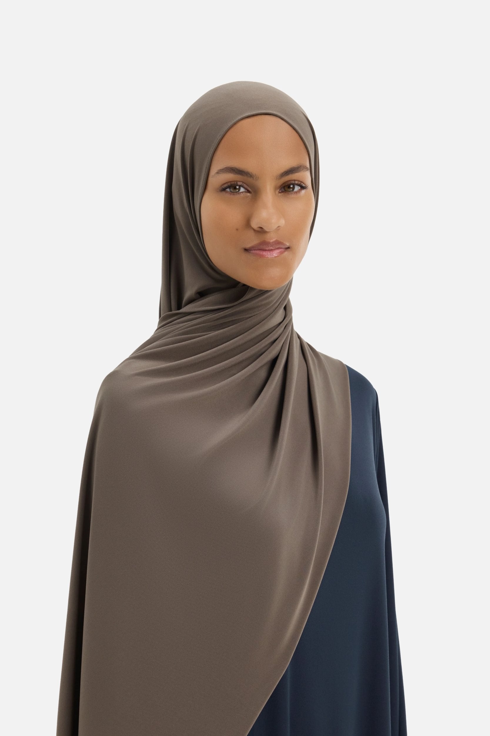 Liquid Jersey Scarf | Ash Brown