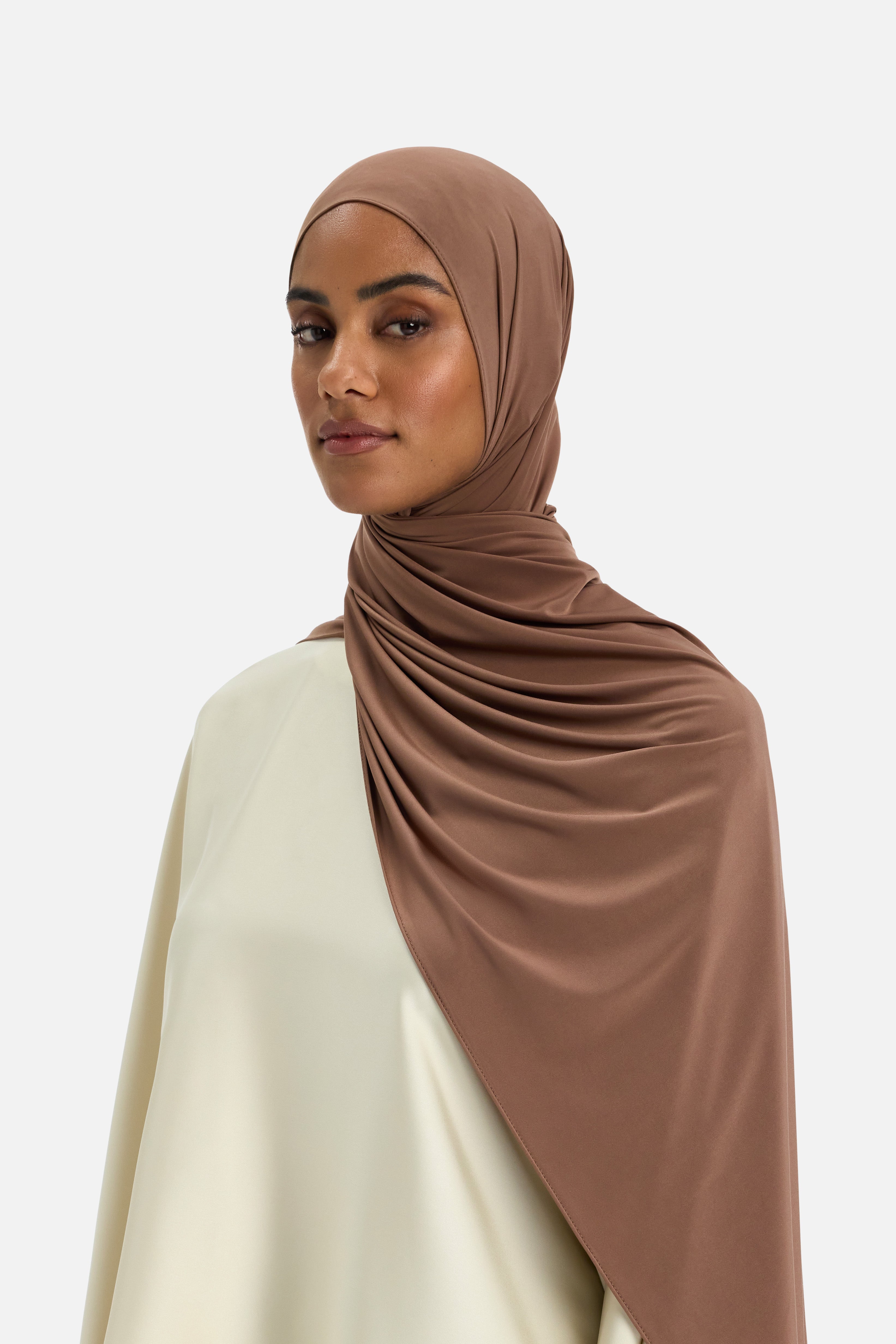 Liquid Jersey Scarf | Espresso Earth