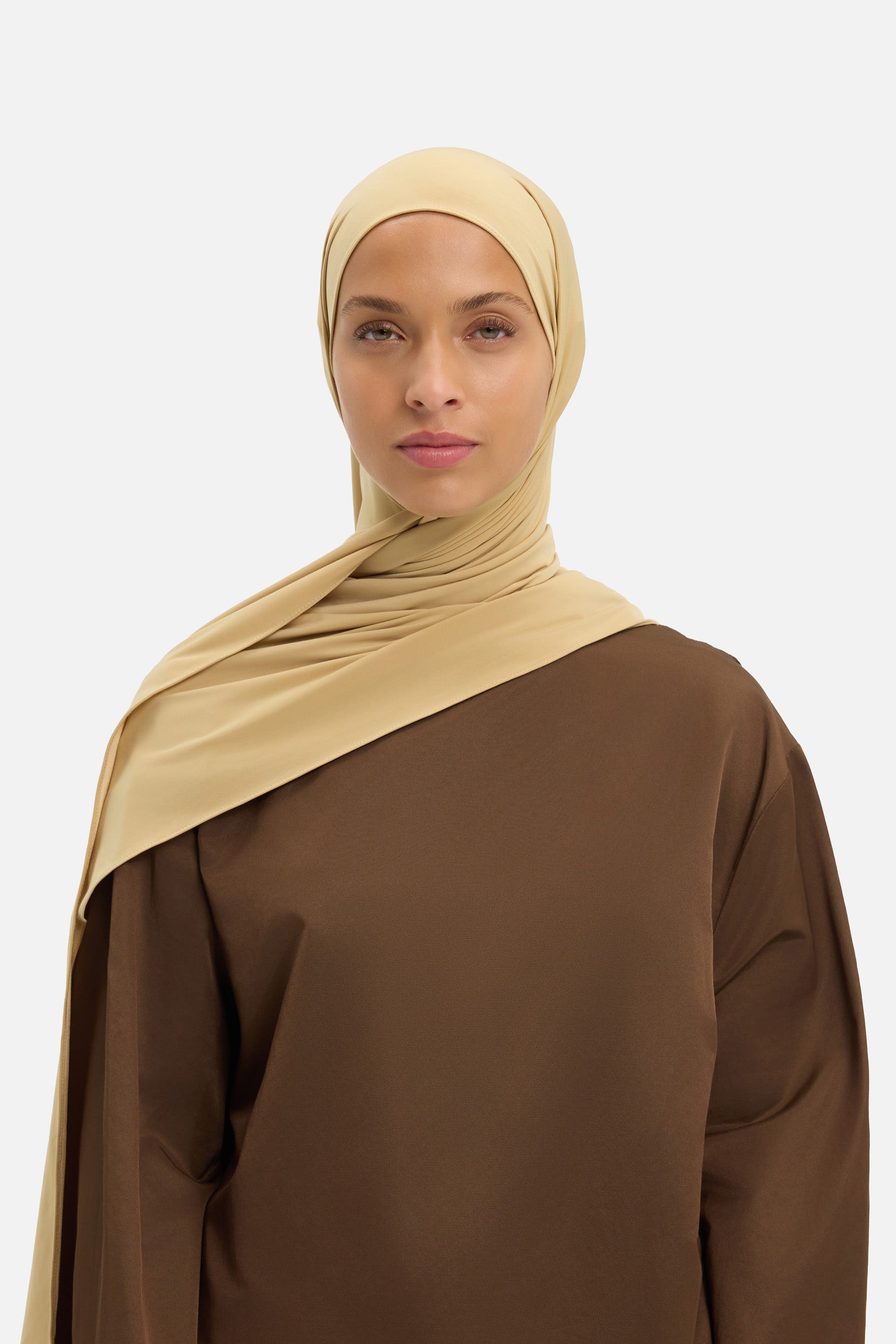 Liquid Jersey Scarf | Light Chai