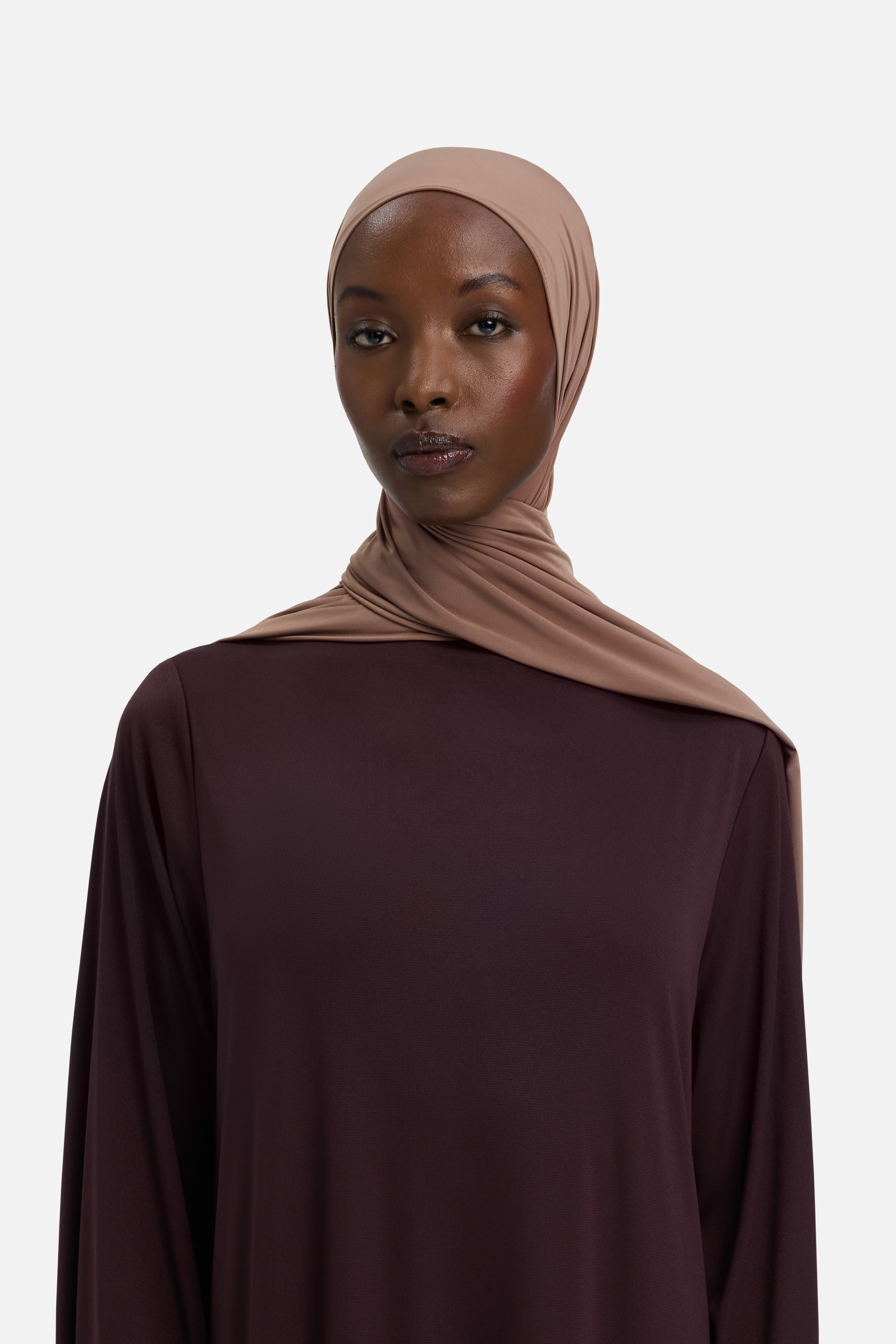 Liquid Jersey Scarf | Soft Bordeaux | MERRACHI