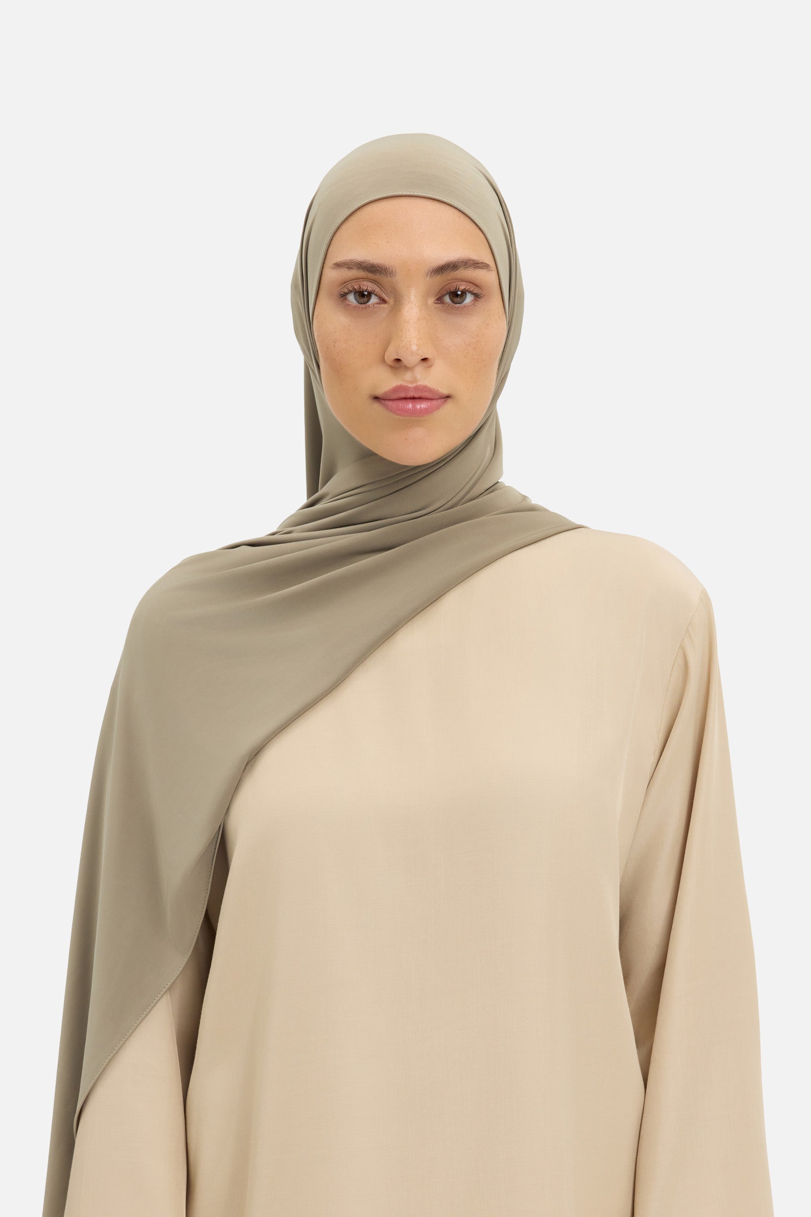 Liquid Jersey Scarf | Taupe