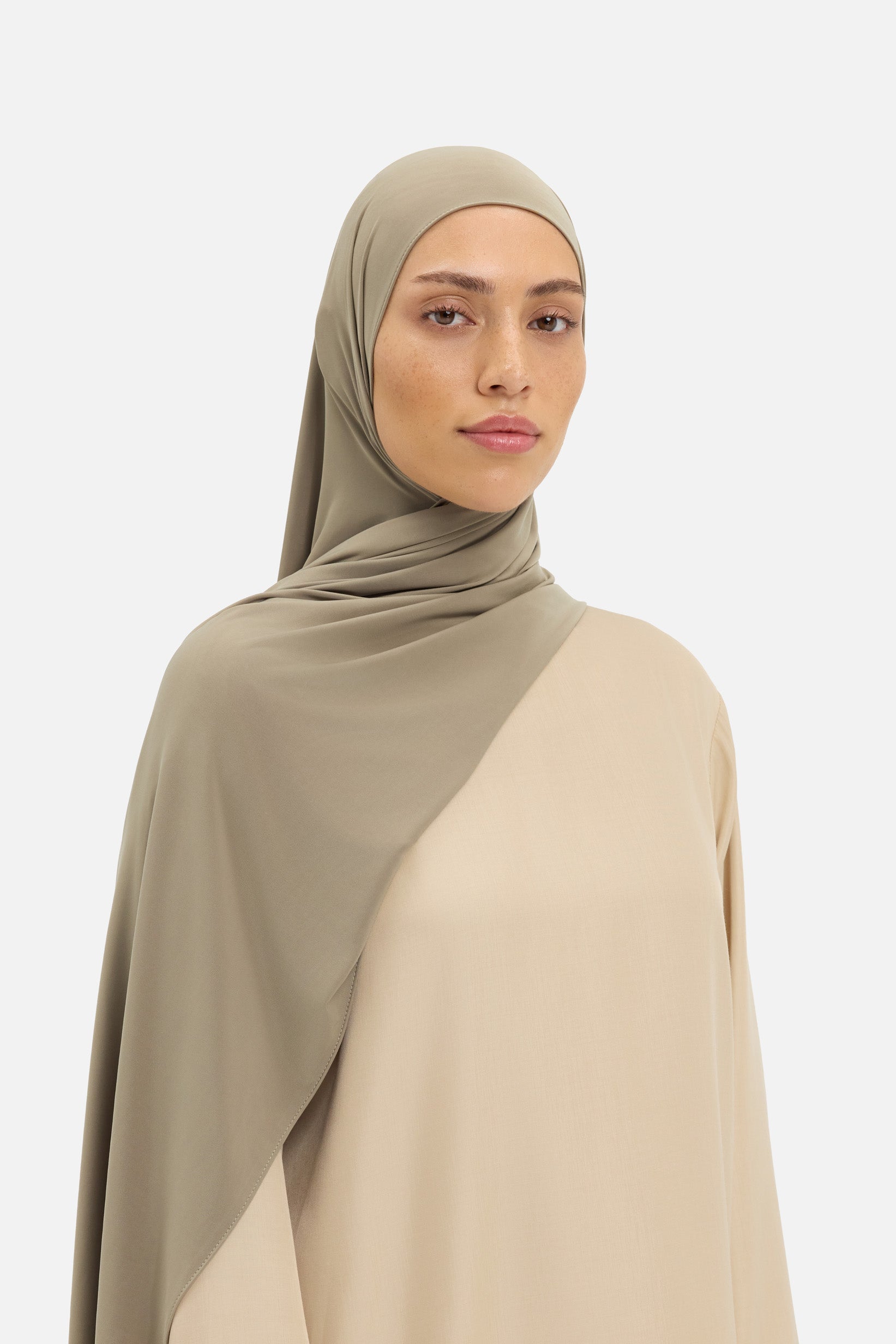 Liquid Jersey Scarf | Taupe