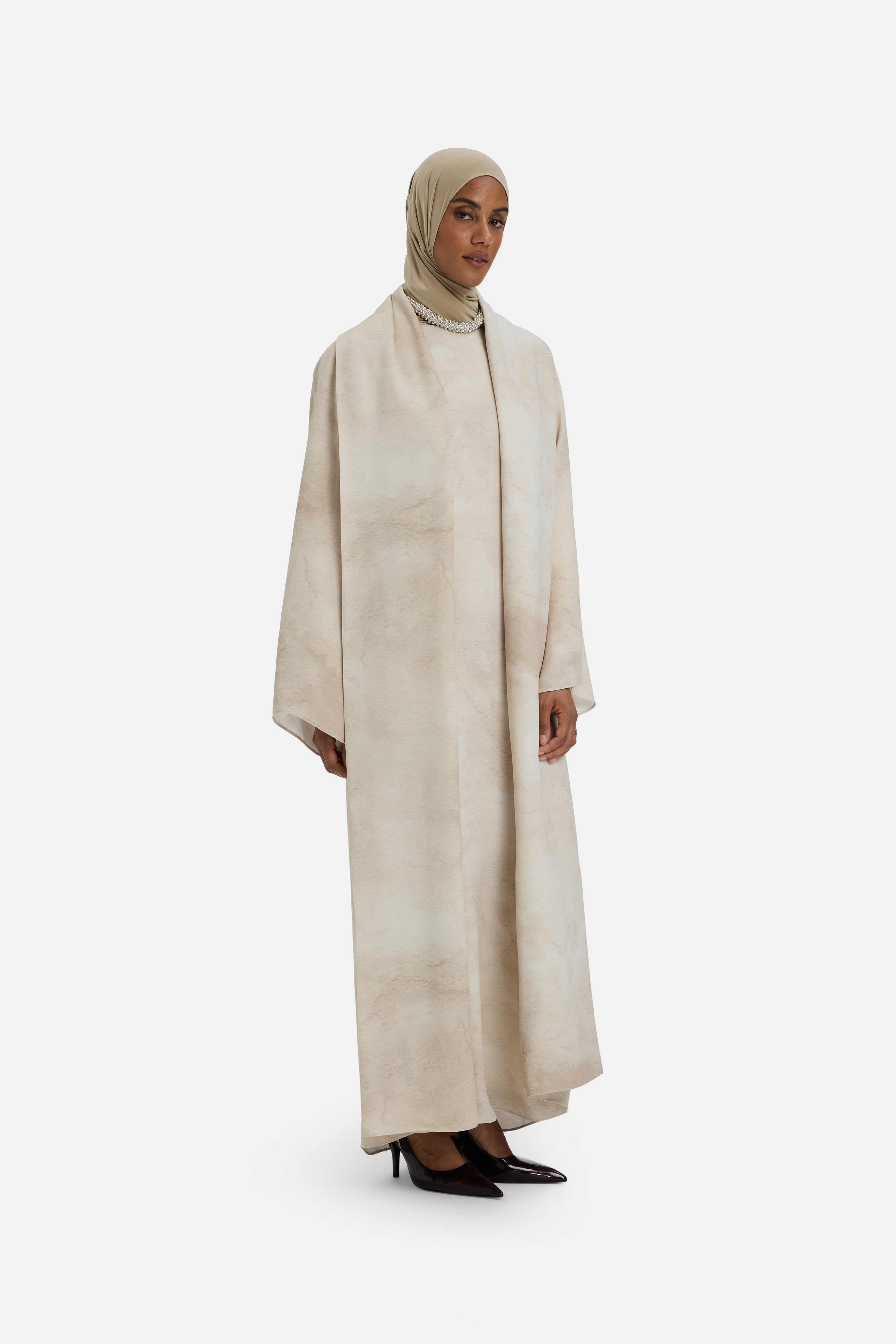 Marble Abaya | Mocha Marble