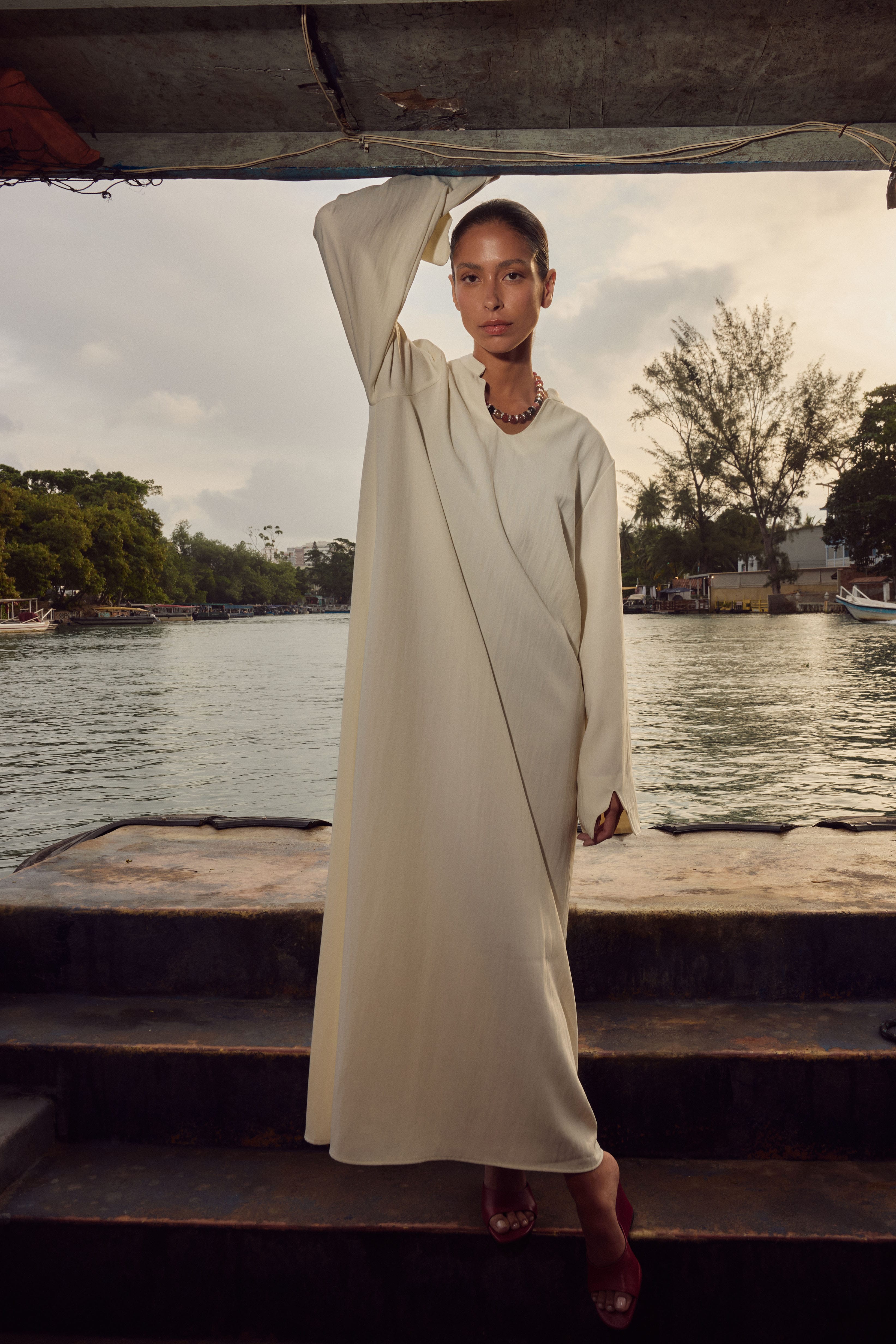 Medina Dress | Off White