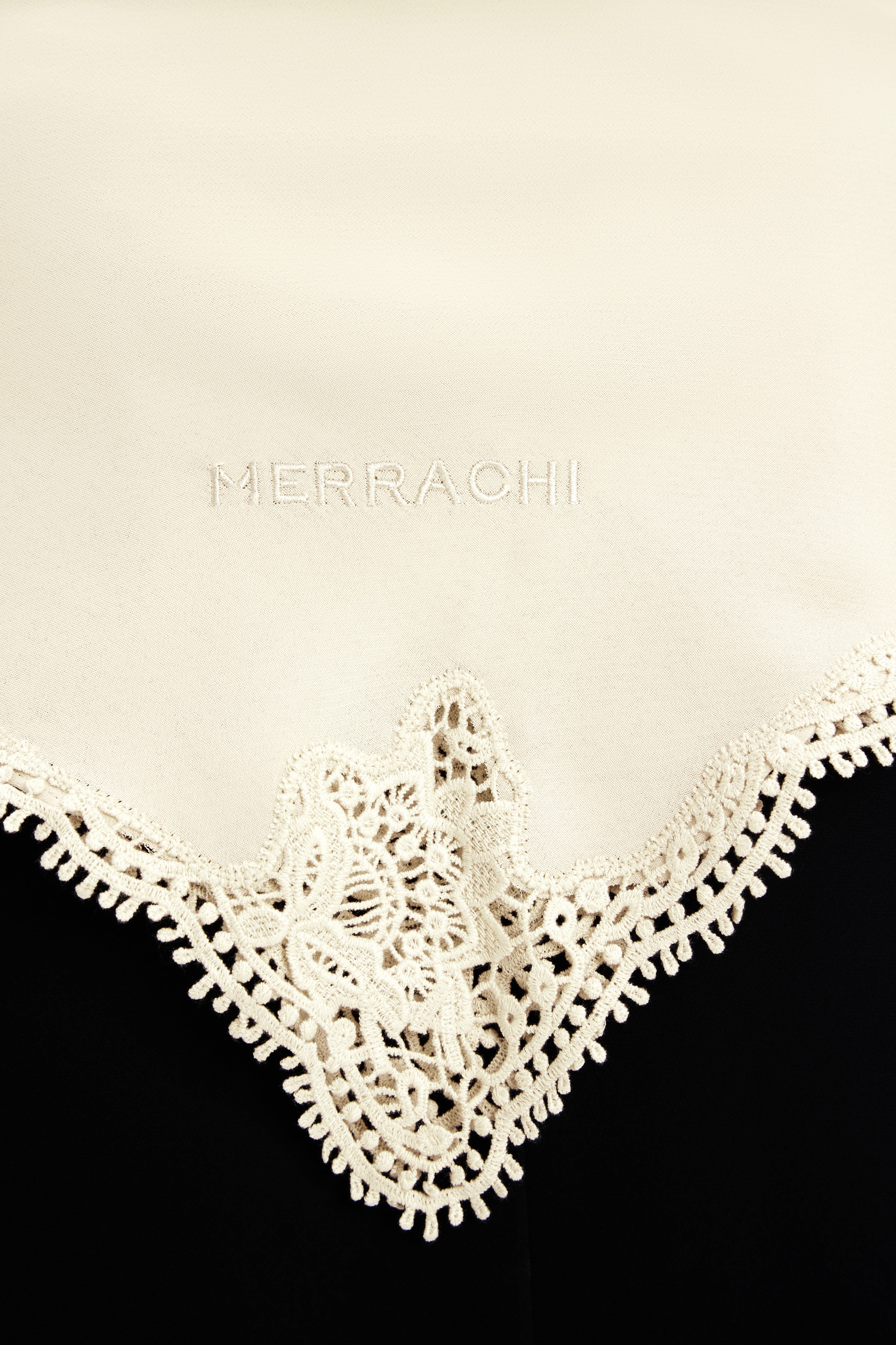 Picot Edge Bandana | Off White