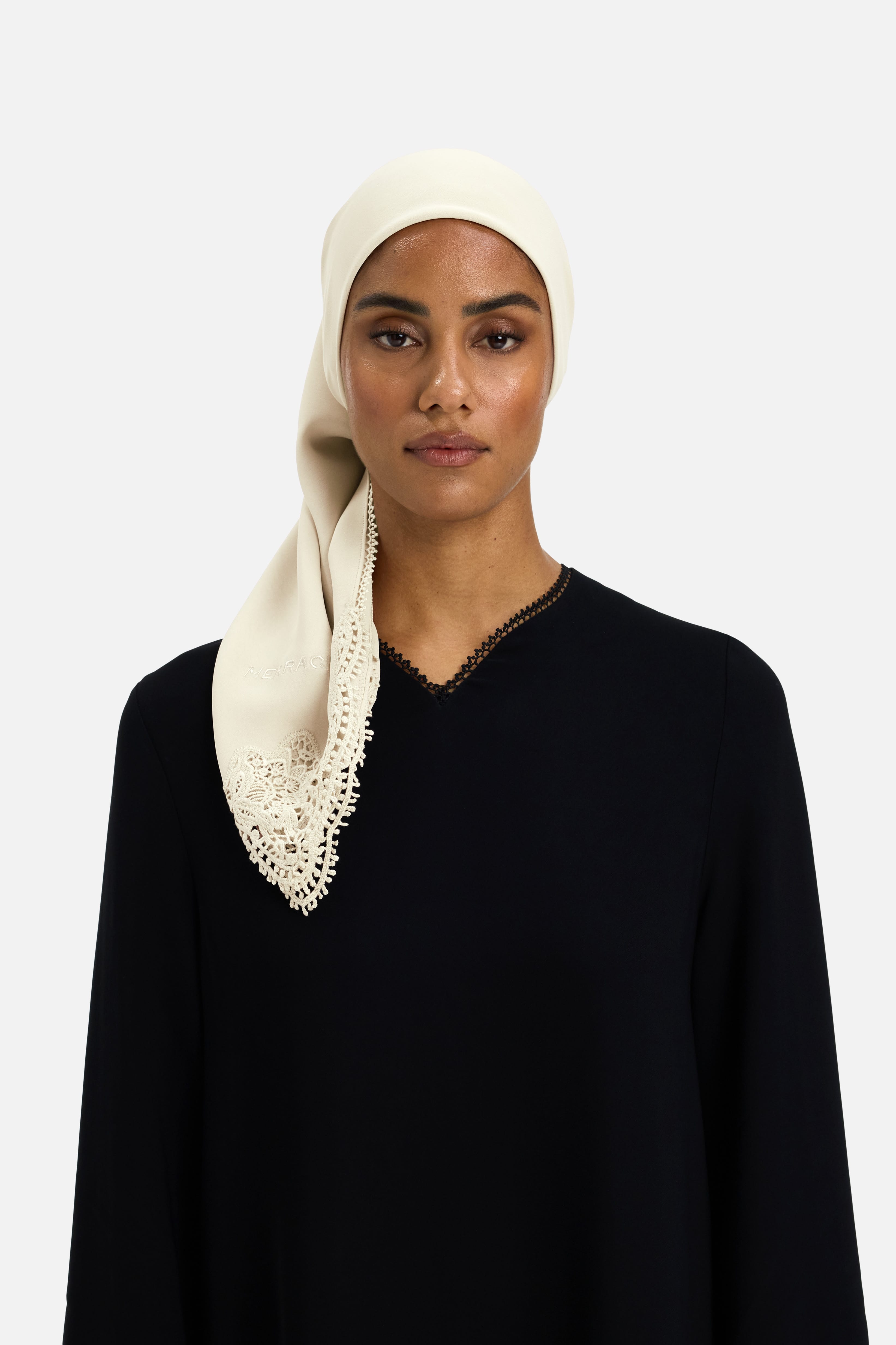 Picot Edge Bandana | Off White