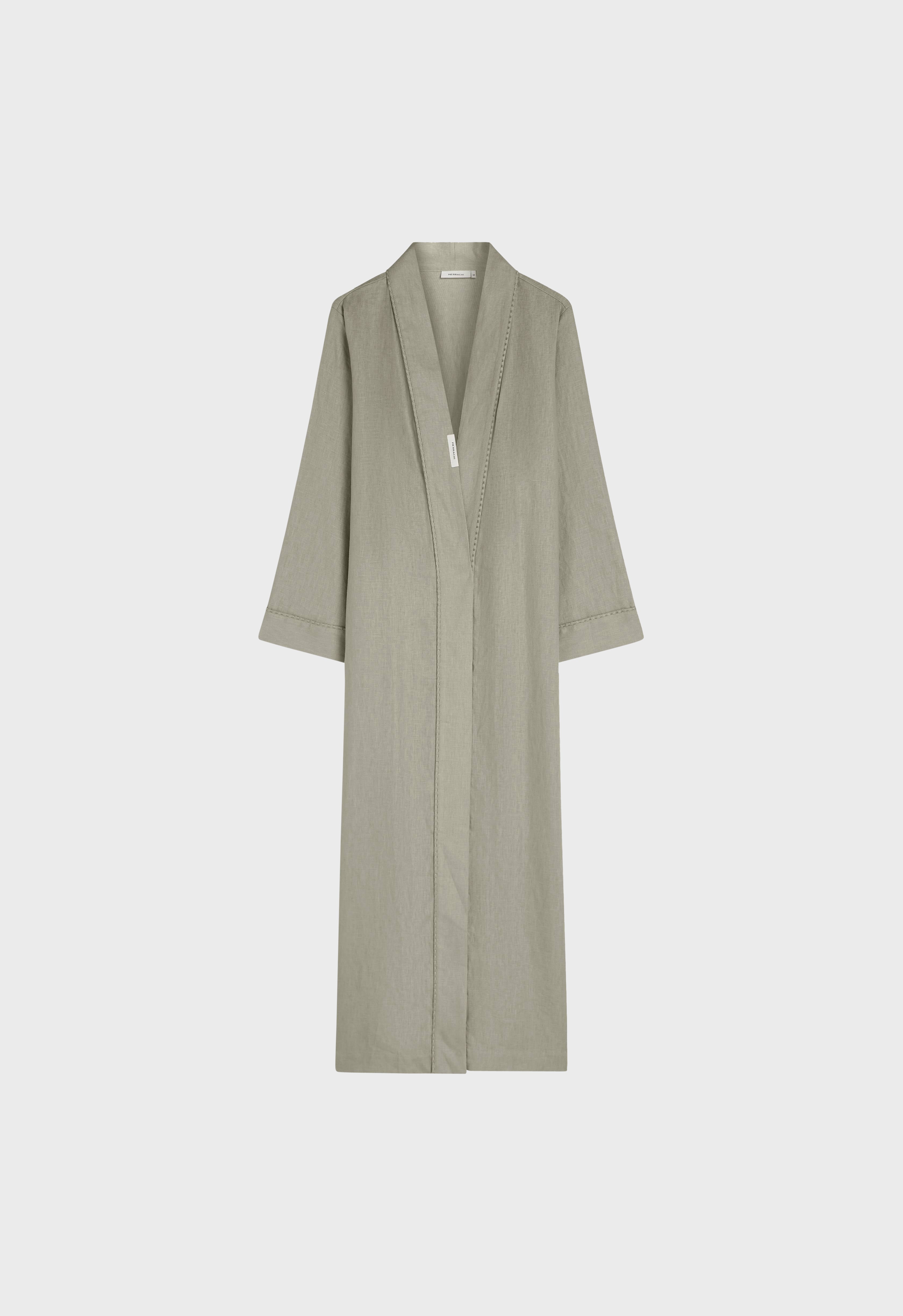 Plain Linen Abaya | Light Sage