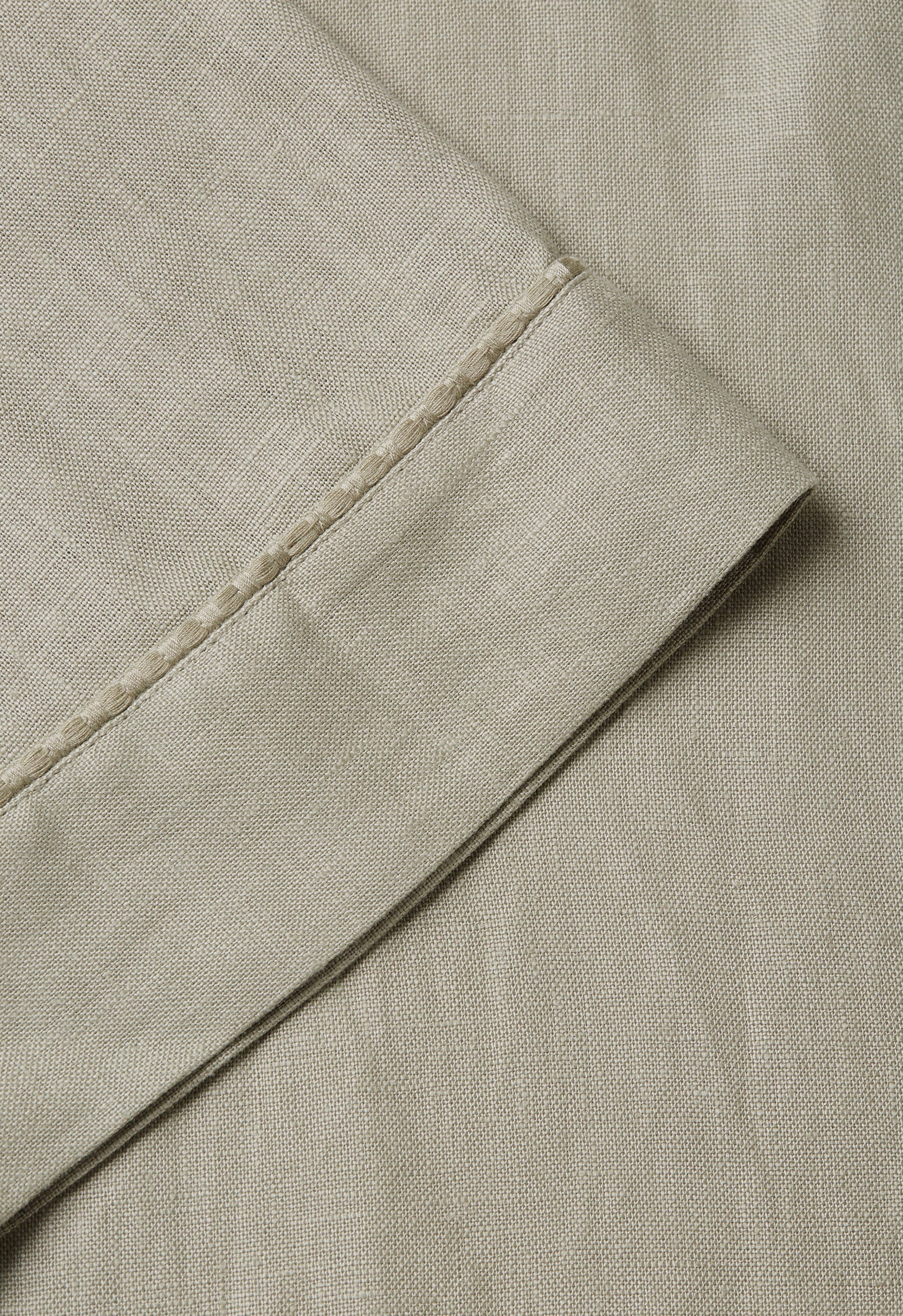 Plain Linen Abaya | Light Sage