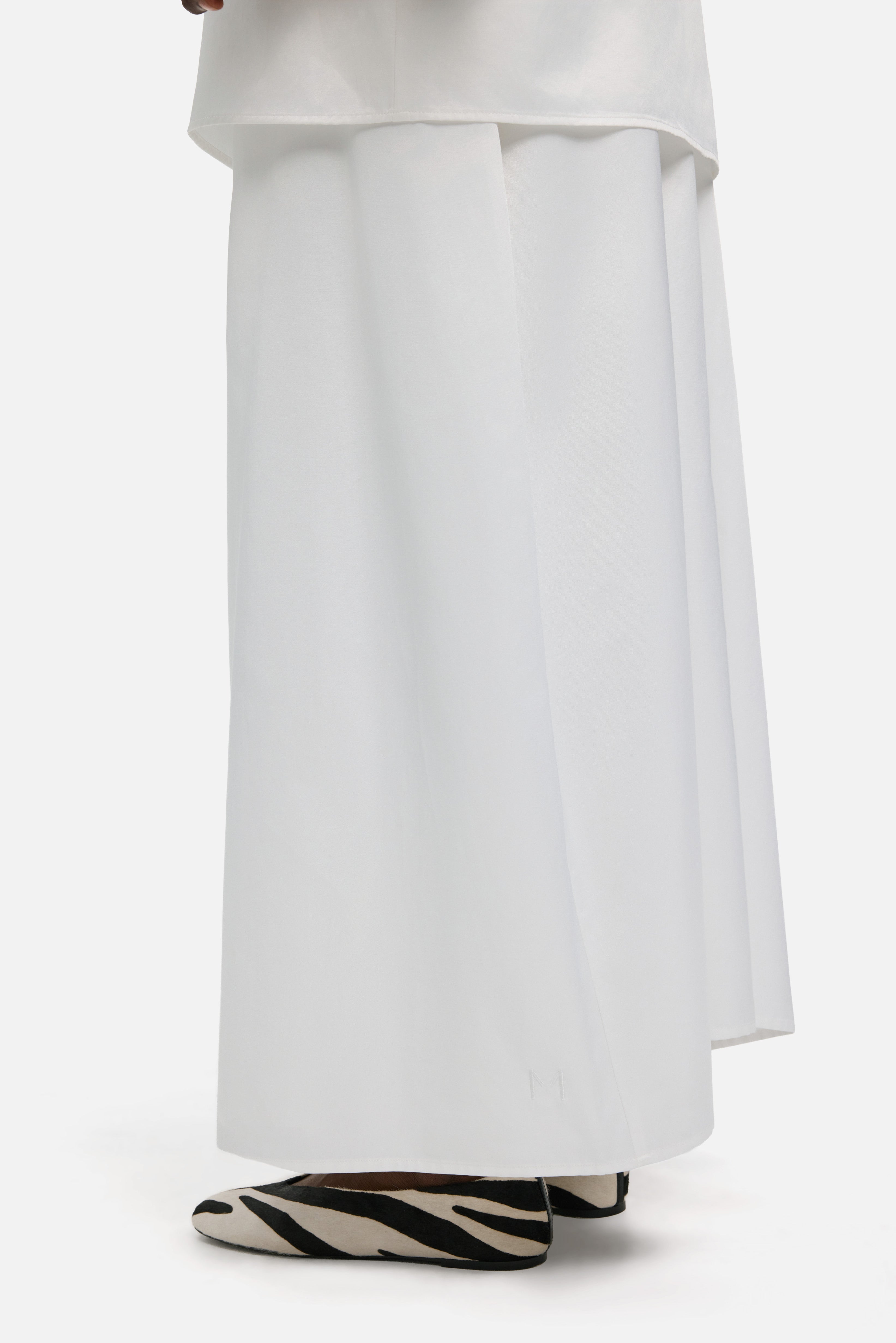 Pleated Skirt | White