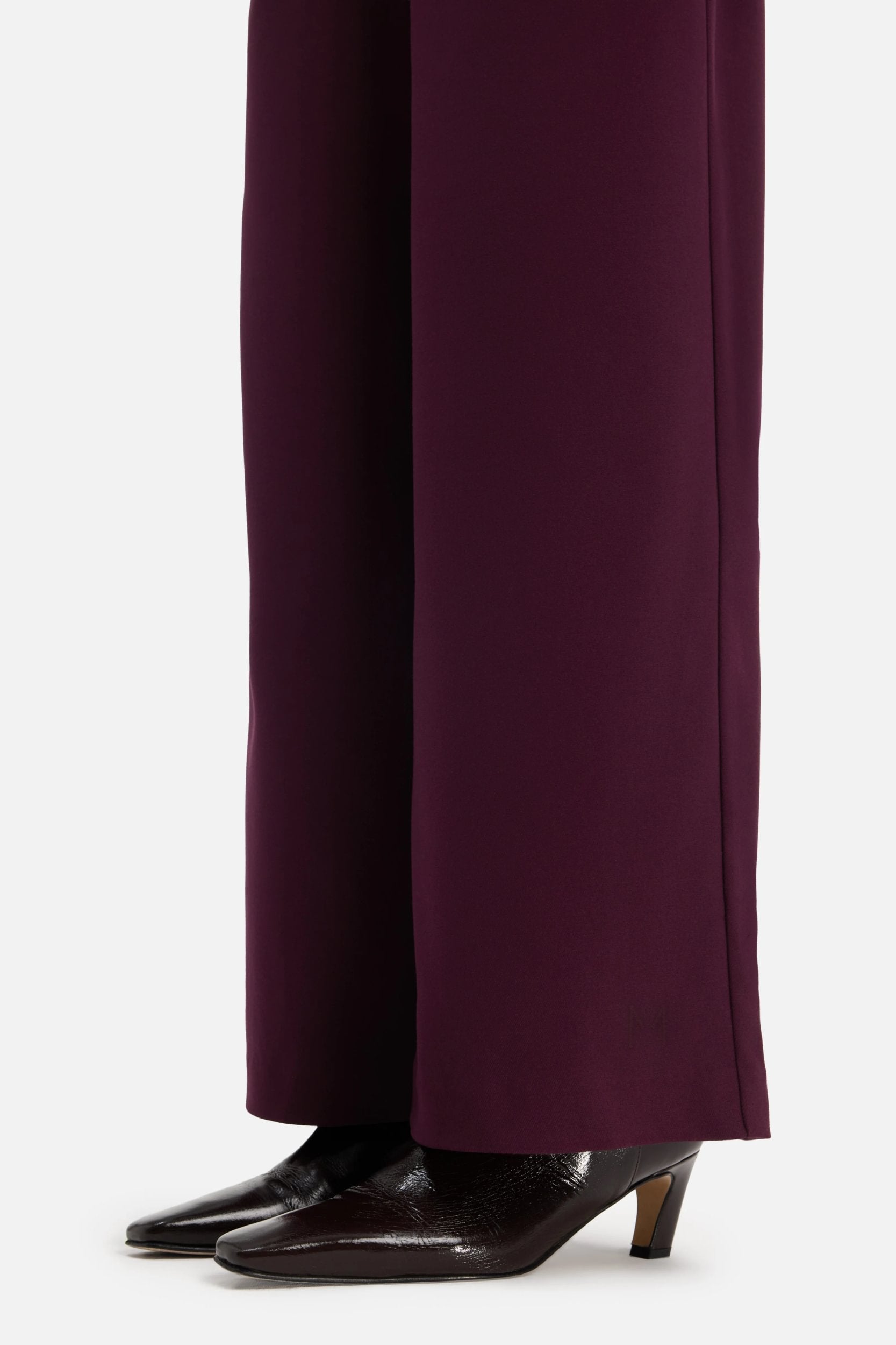Pleated Trousers | Blackcurrant