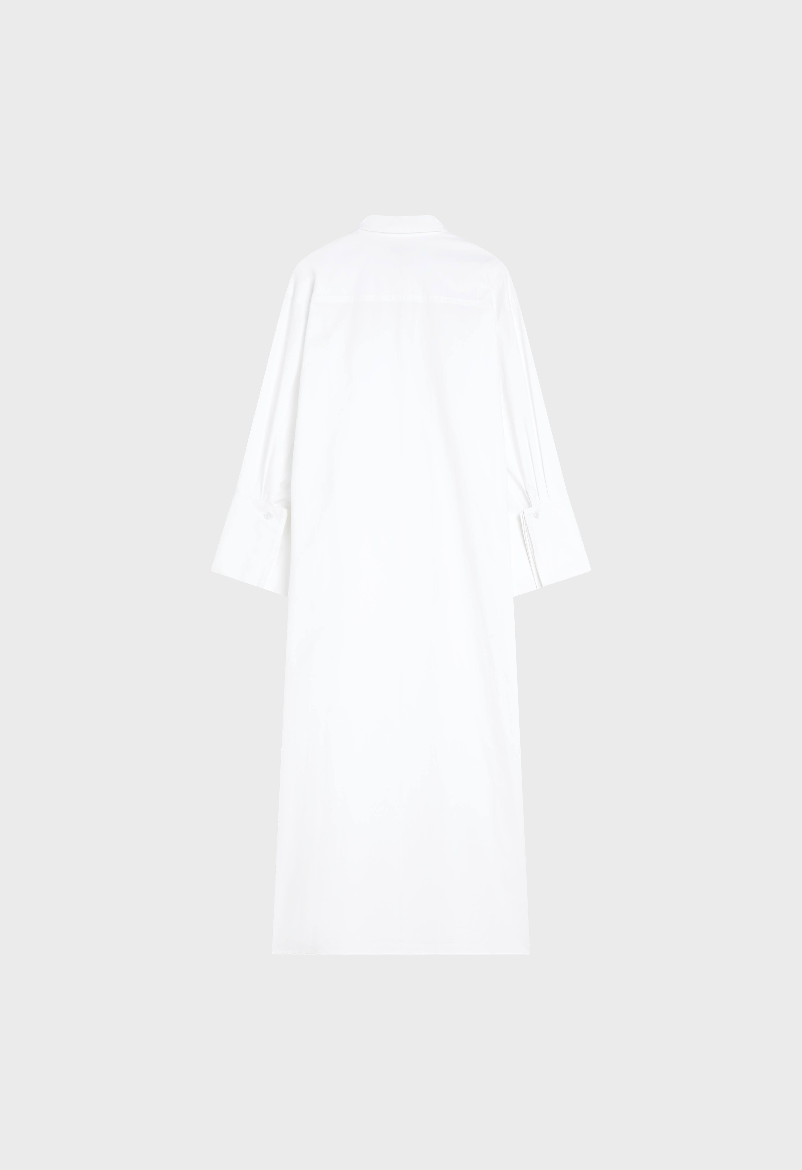 Poplin Long Shirt | White