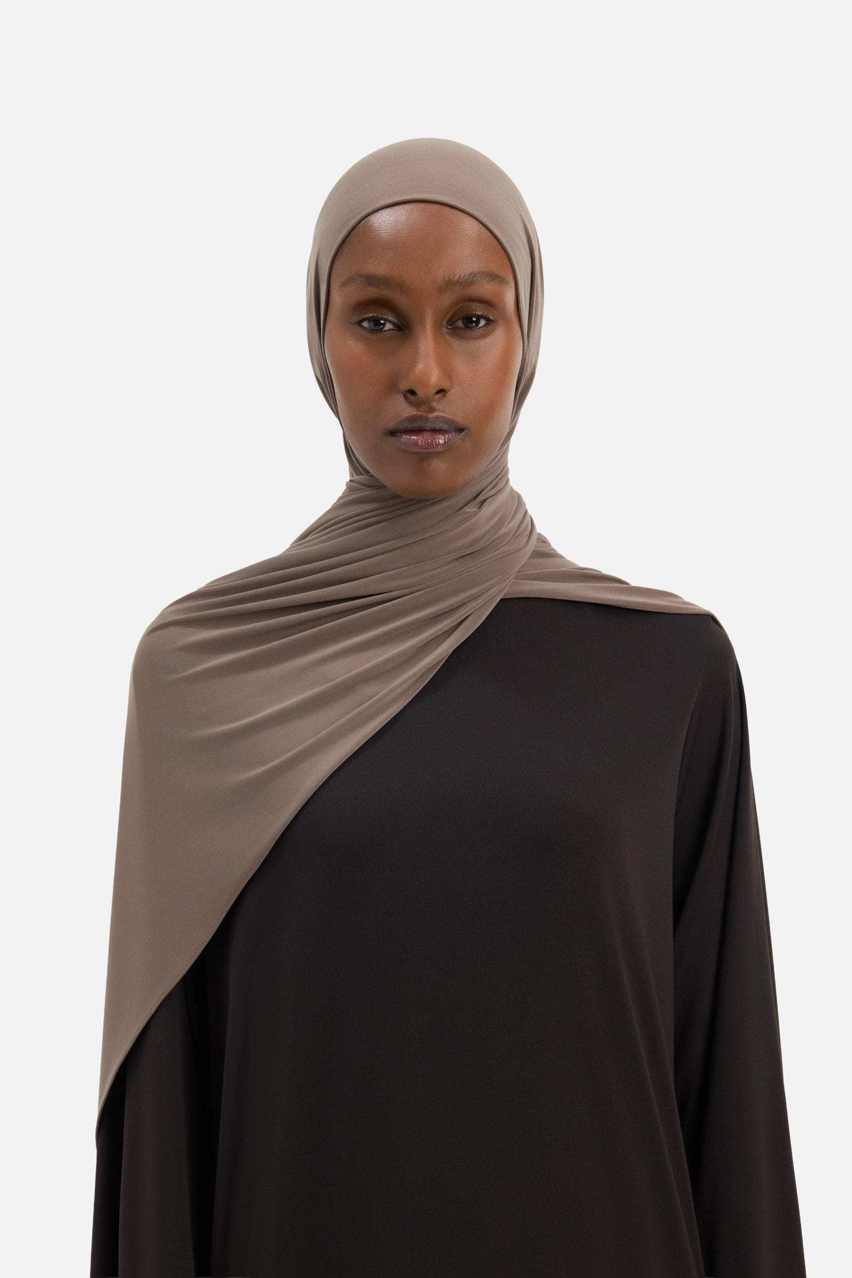 Premium Jersey Scarf | Ash Brown
