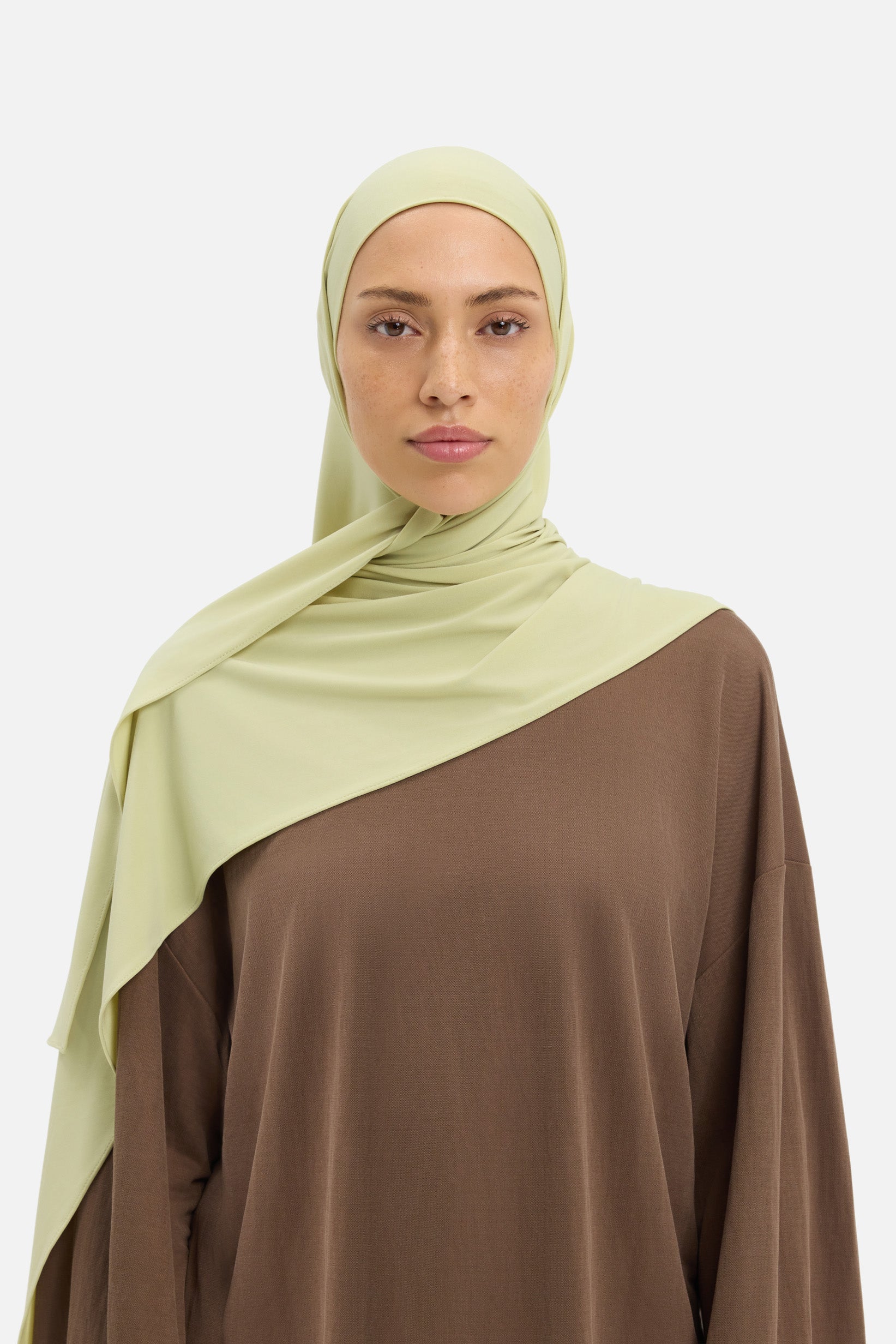 Premium Jersey Scarf | Iced Olive