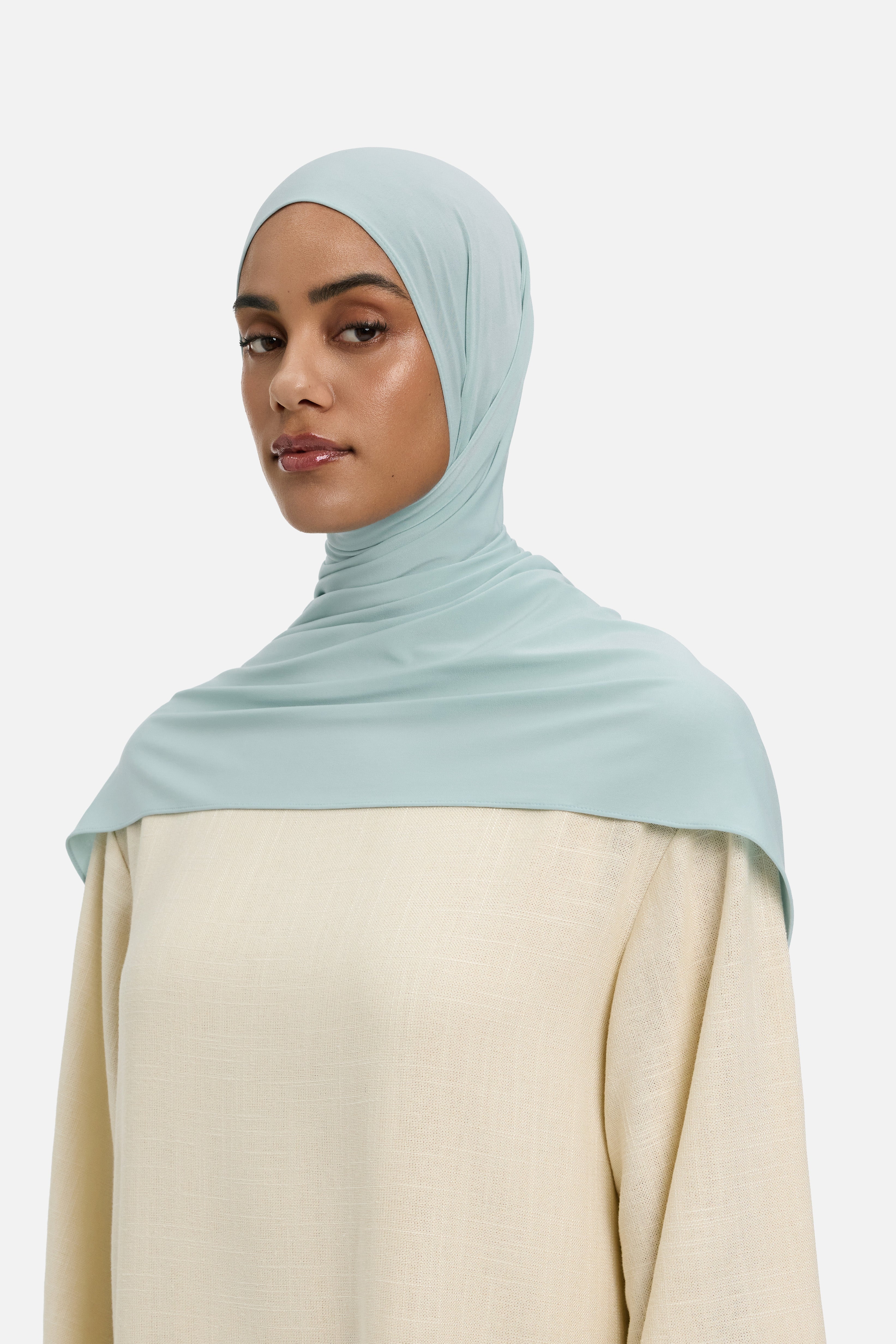 Premium Jersey Scarf | Misty Blue