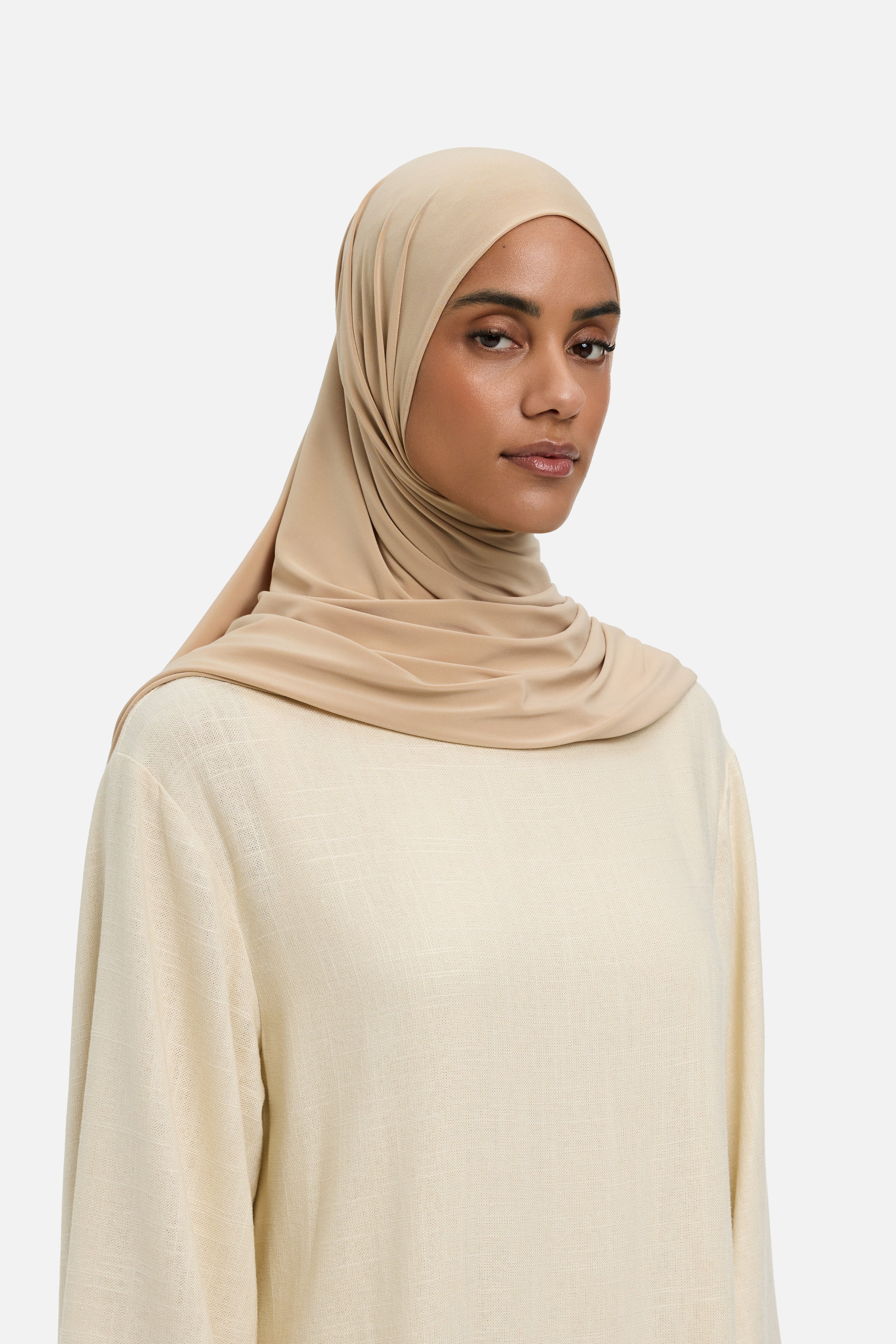 Premium Jersey Scarf | Soft Camel