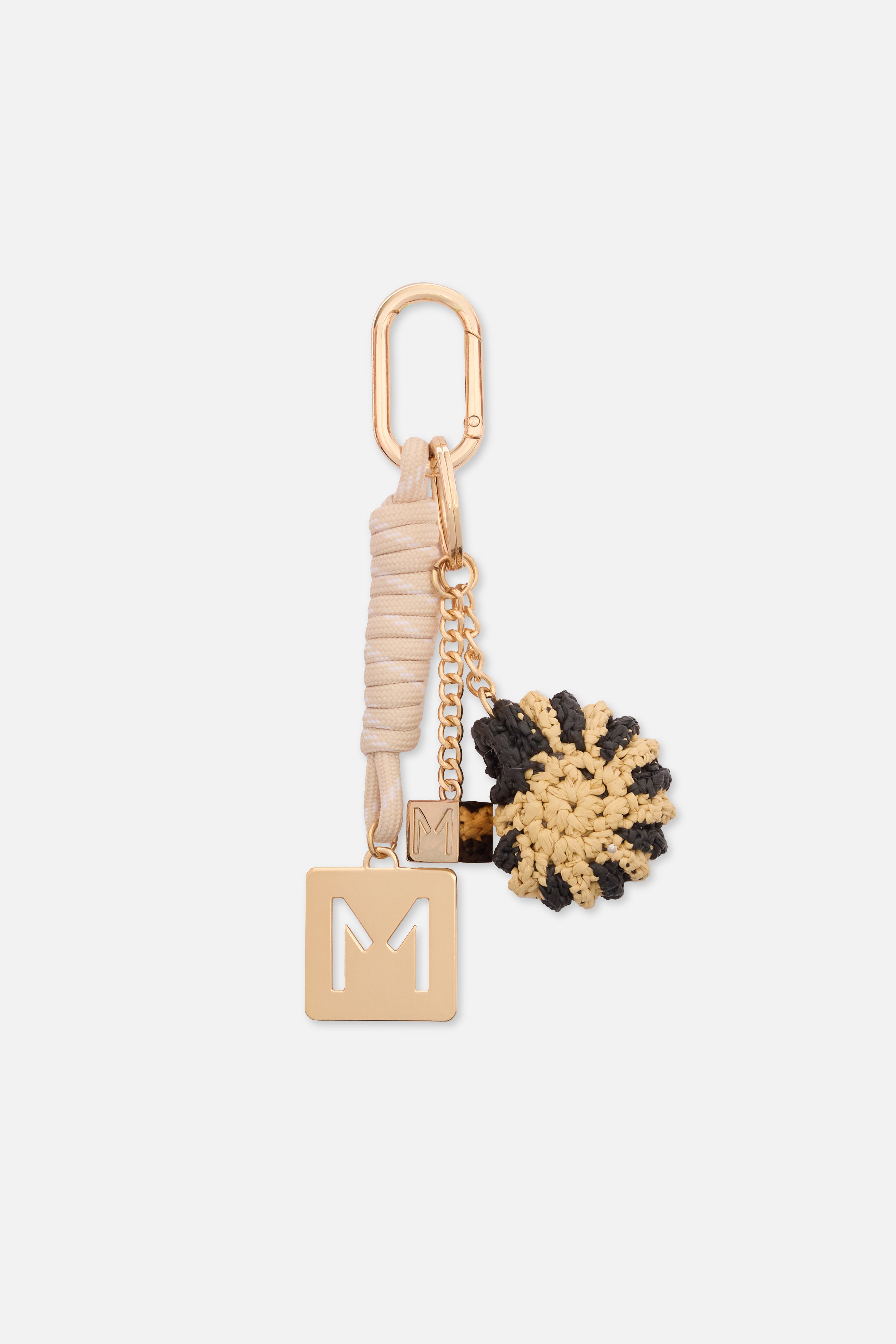 Raffia Shell Keychain | Multi Color
