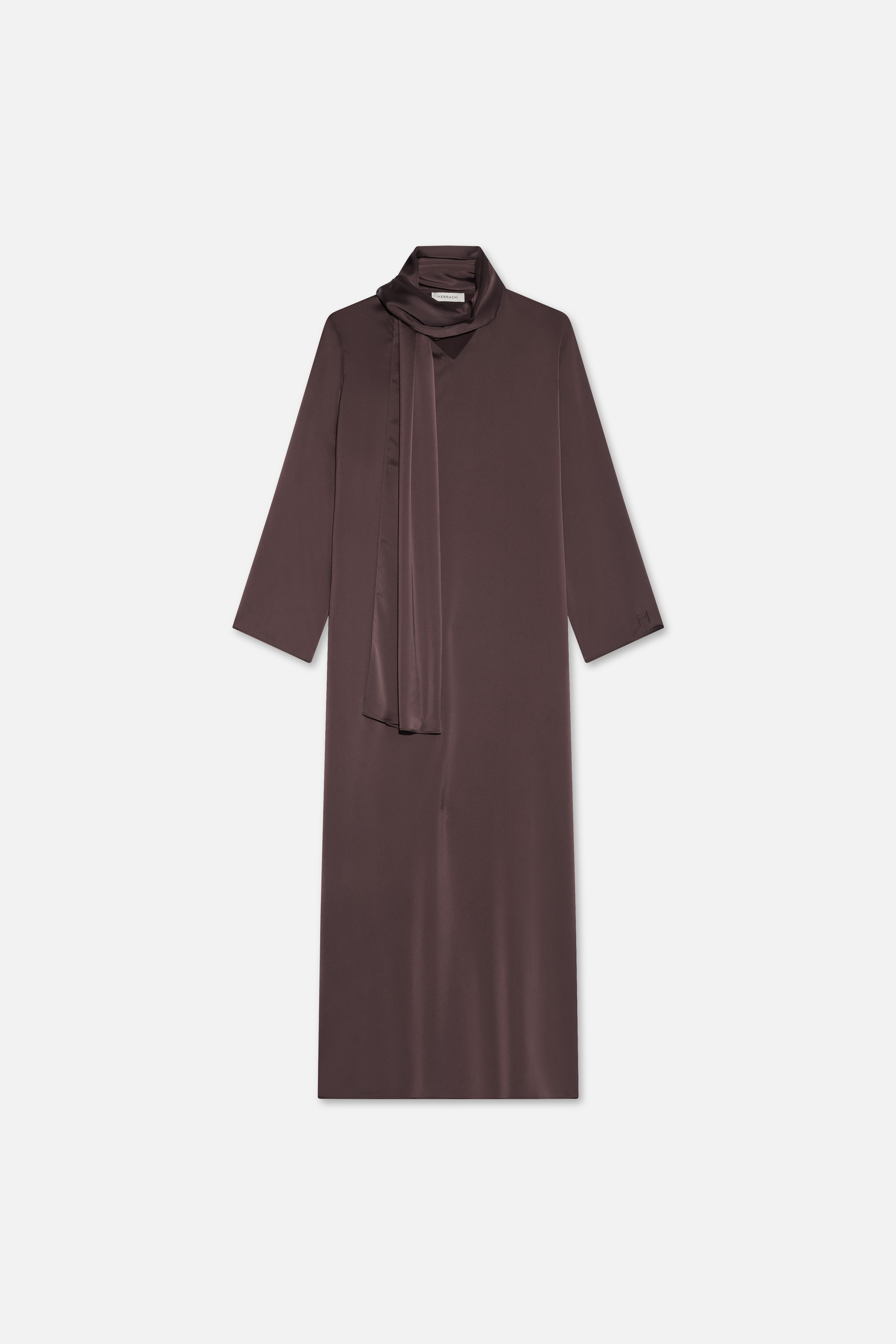Shawl Dress | Dark Brown