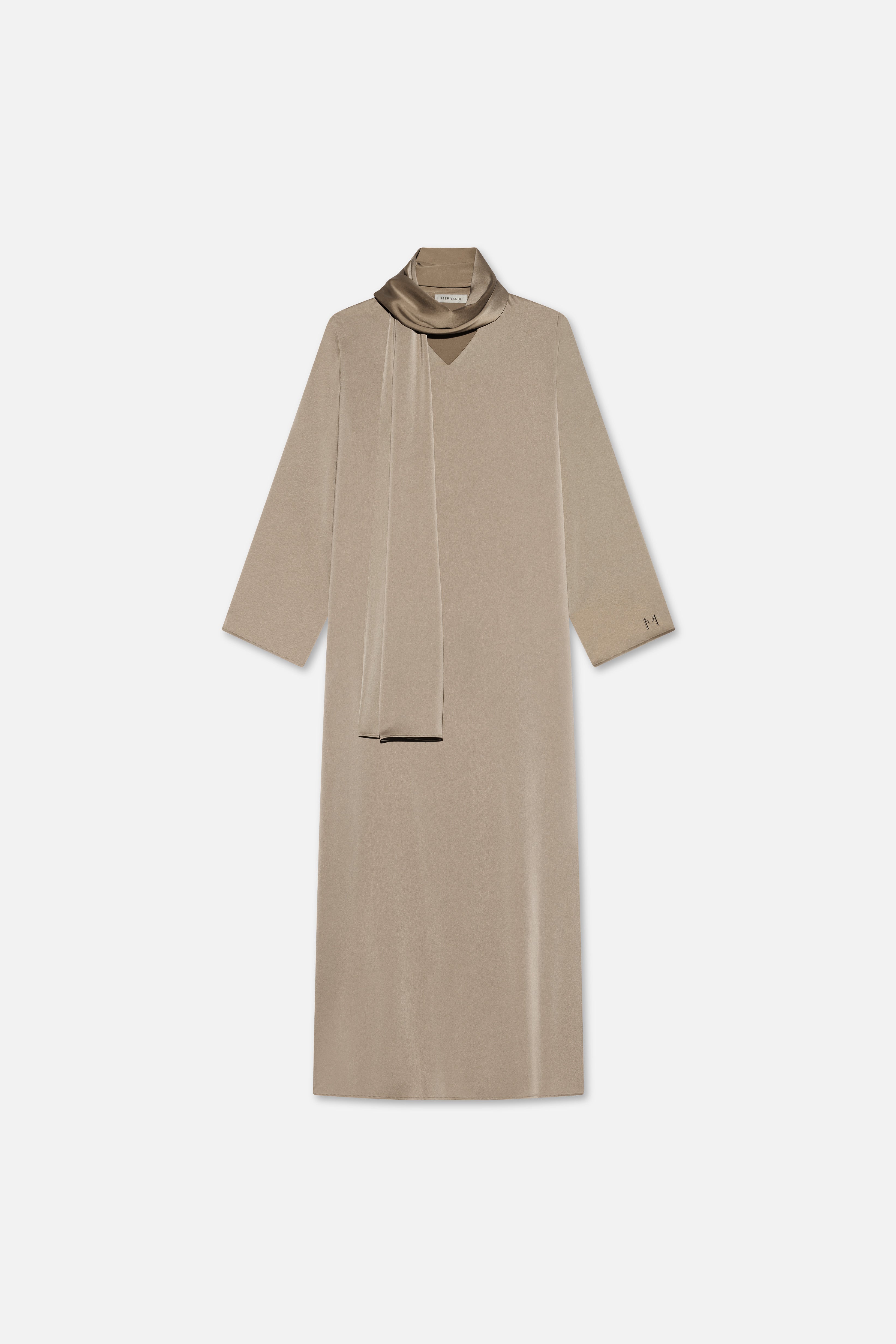 Shawl Dress | Khaki