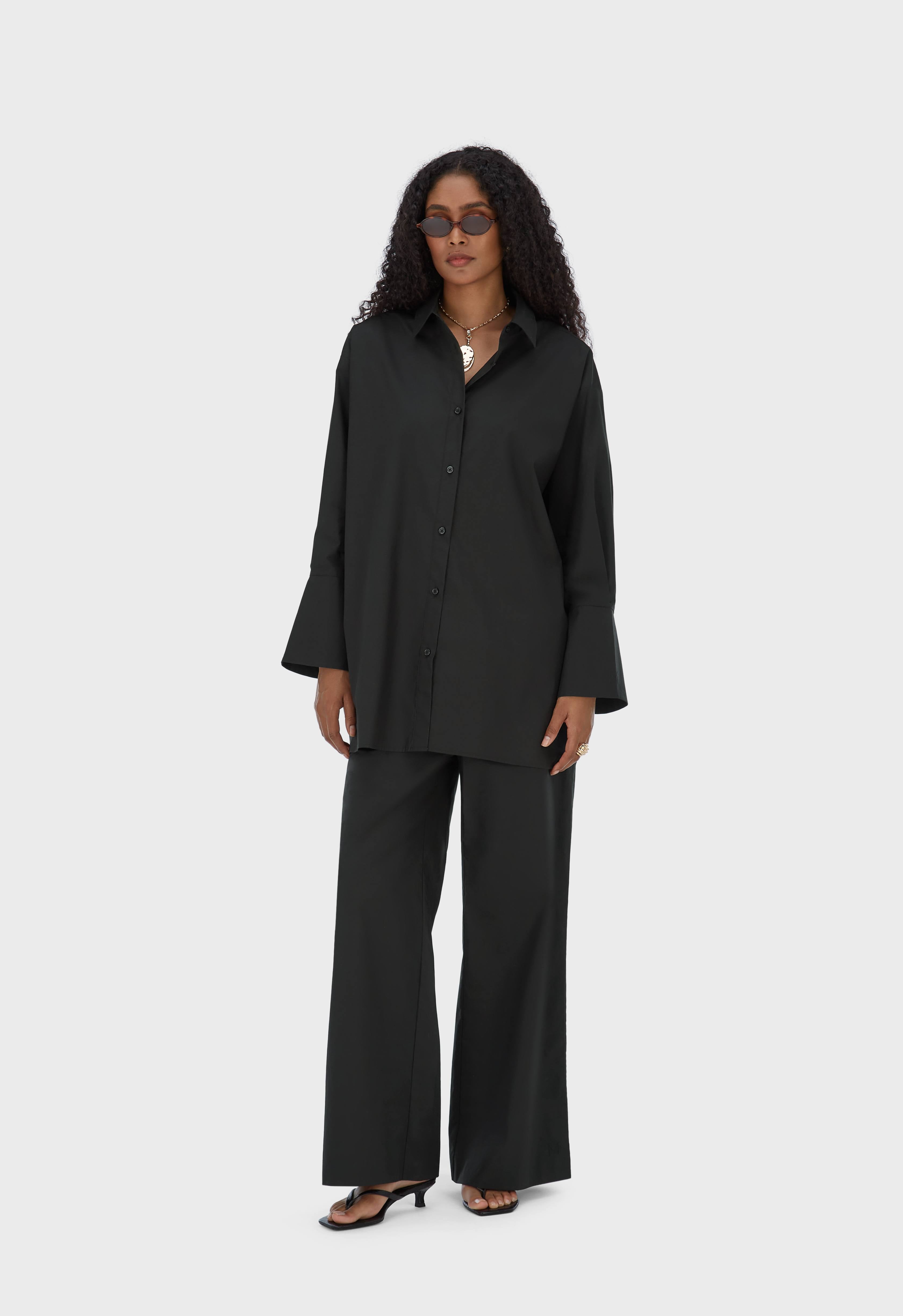 Poplin Pants | Black