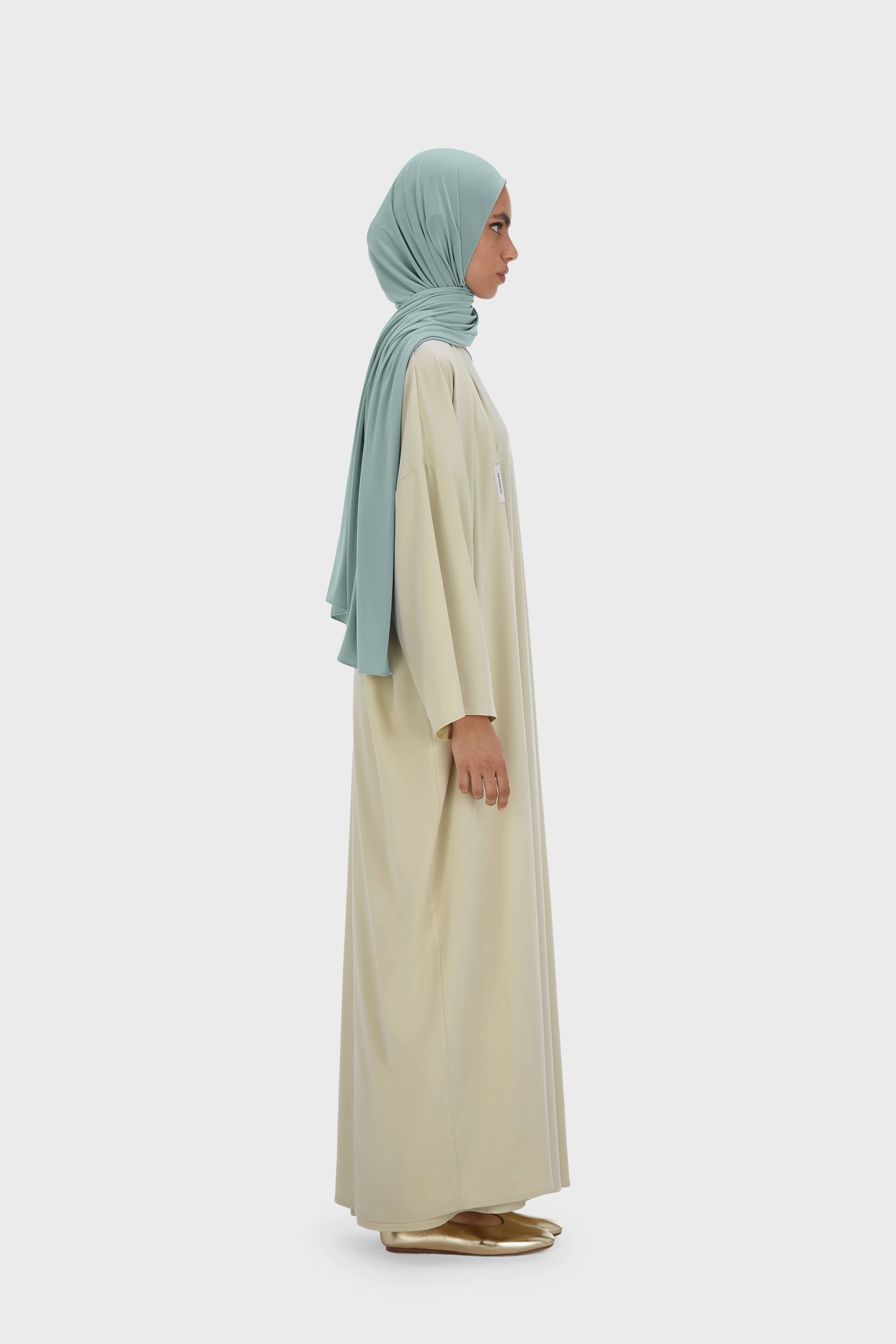 Sleeveless Woven Dress Regular | Light Moss