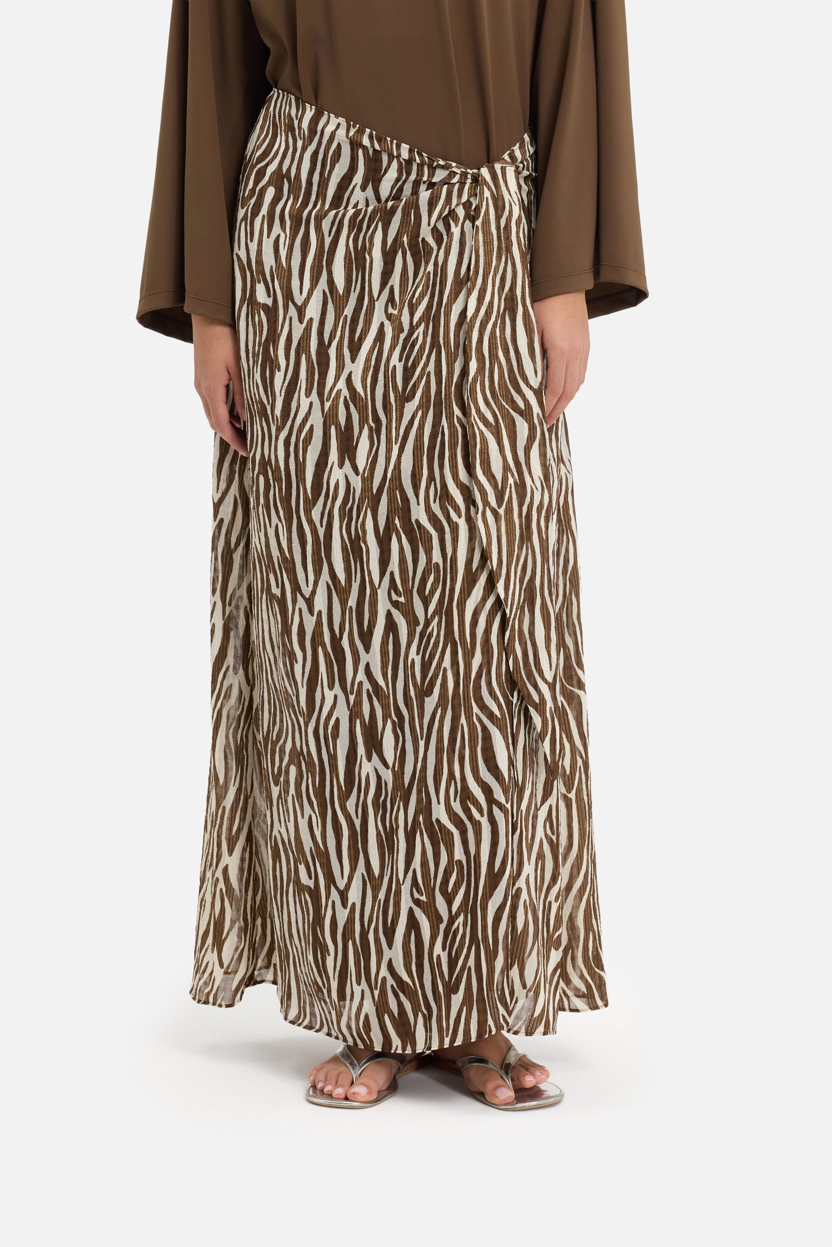 Sarong Skirt | Brown Zebra